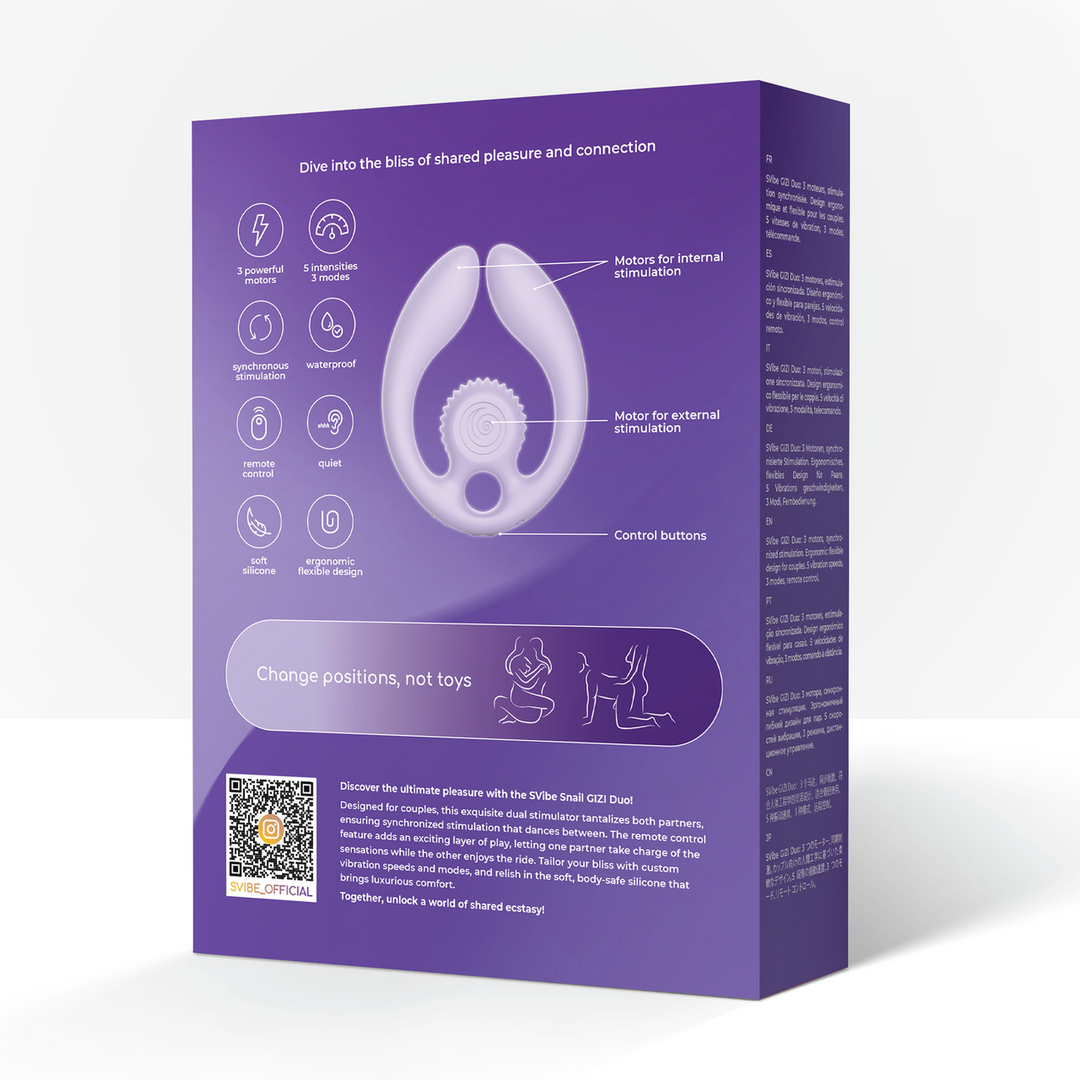 GIZI Duo - Stimulateur double pour couples - Lilas