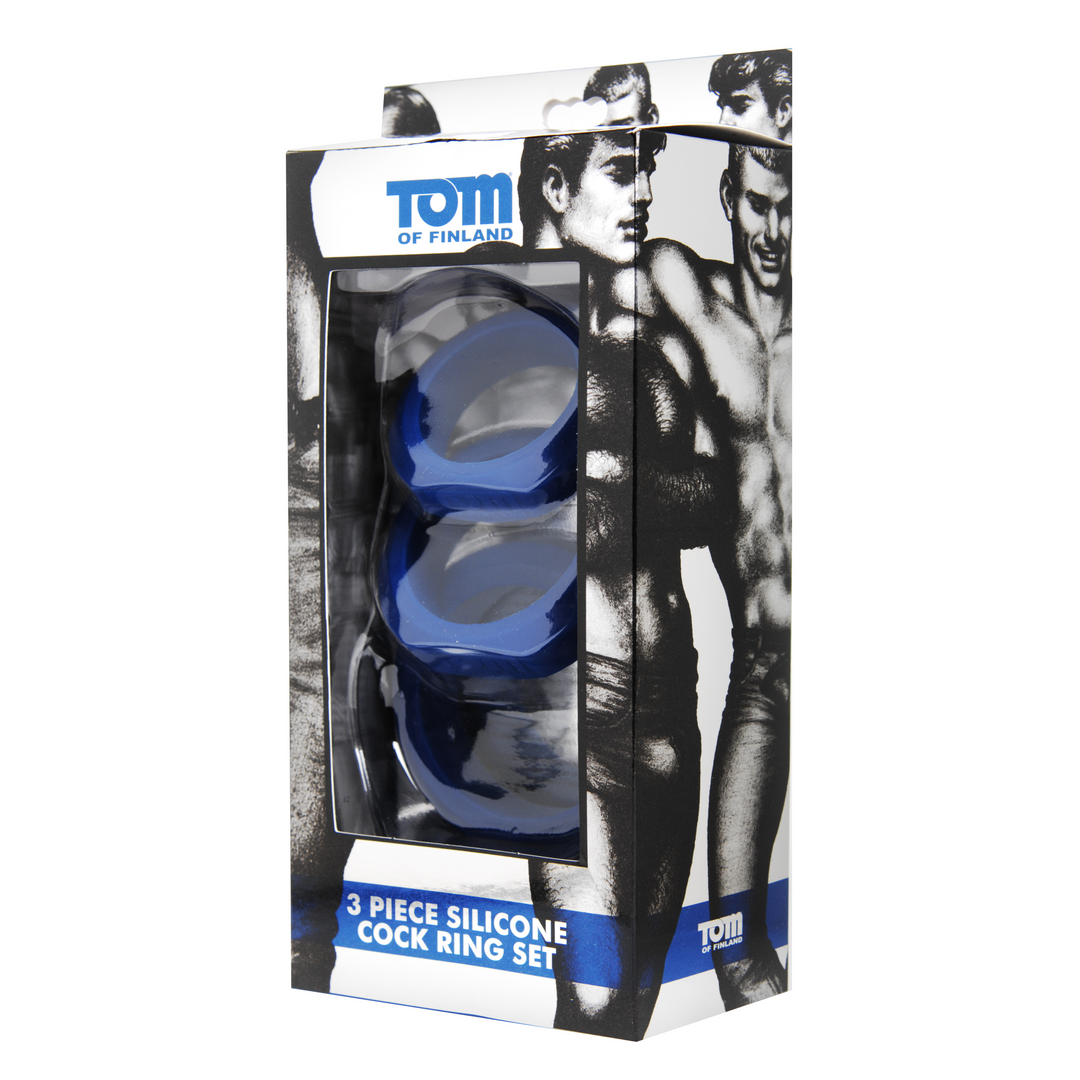 Lot de 3 cockrings en silicone