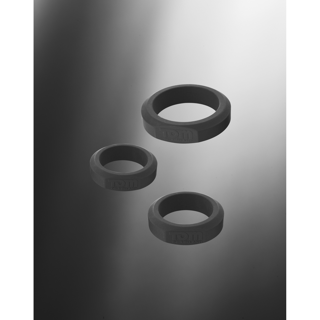 Lot de 3 cockrings en silicone