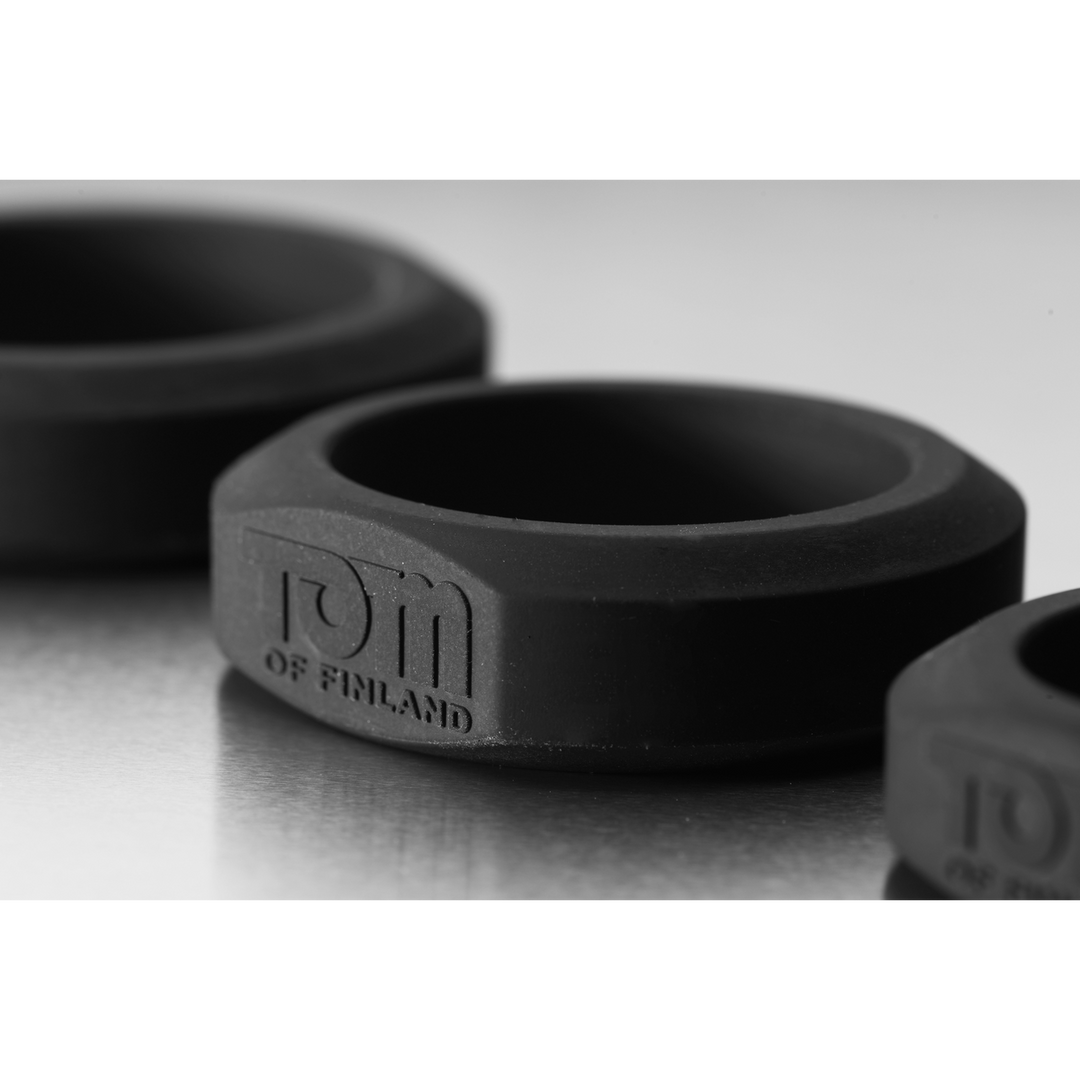 Lot de 3 cockrings en silicone