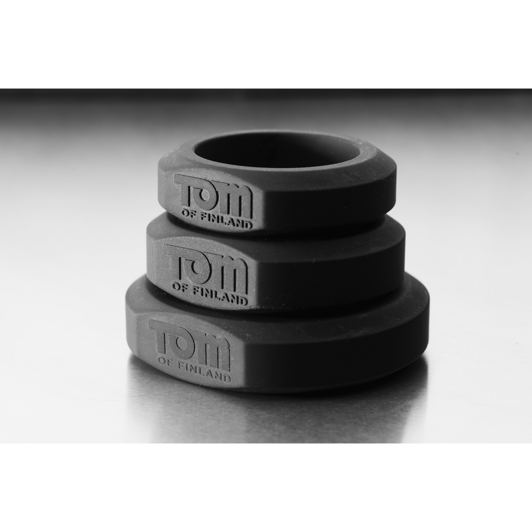 Lot de 3 cockrings en silicone