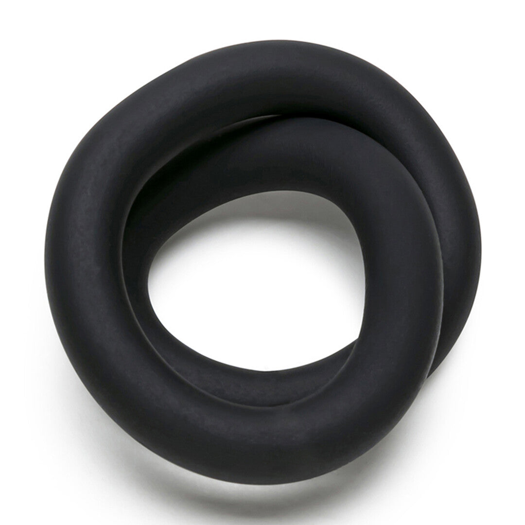 Silicone Hefty Wrap Ring - Cockring - 9 / 22,9 cm - Black