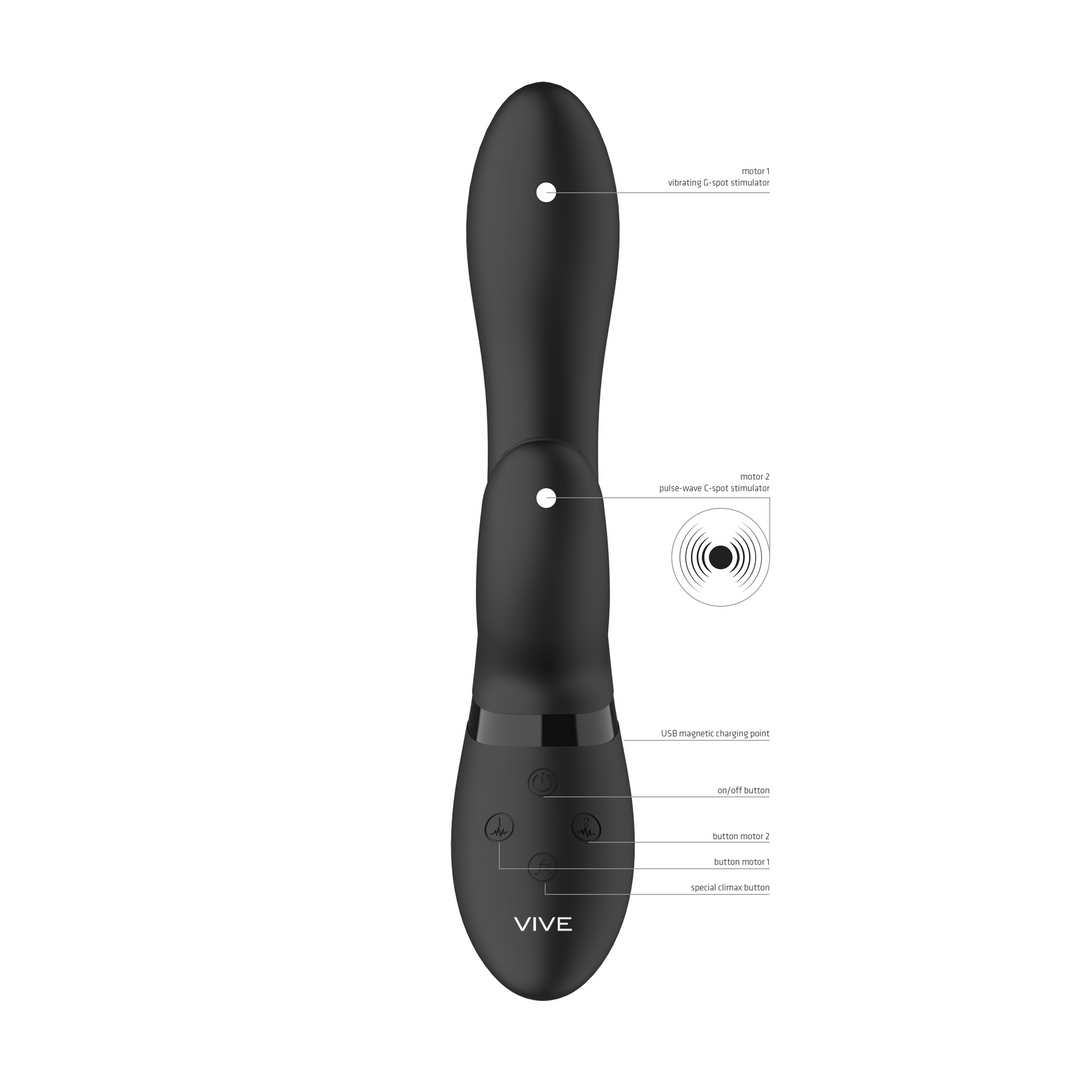 Kyra - Pulse Clitoral Rabbit - Noir