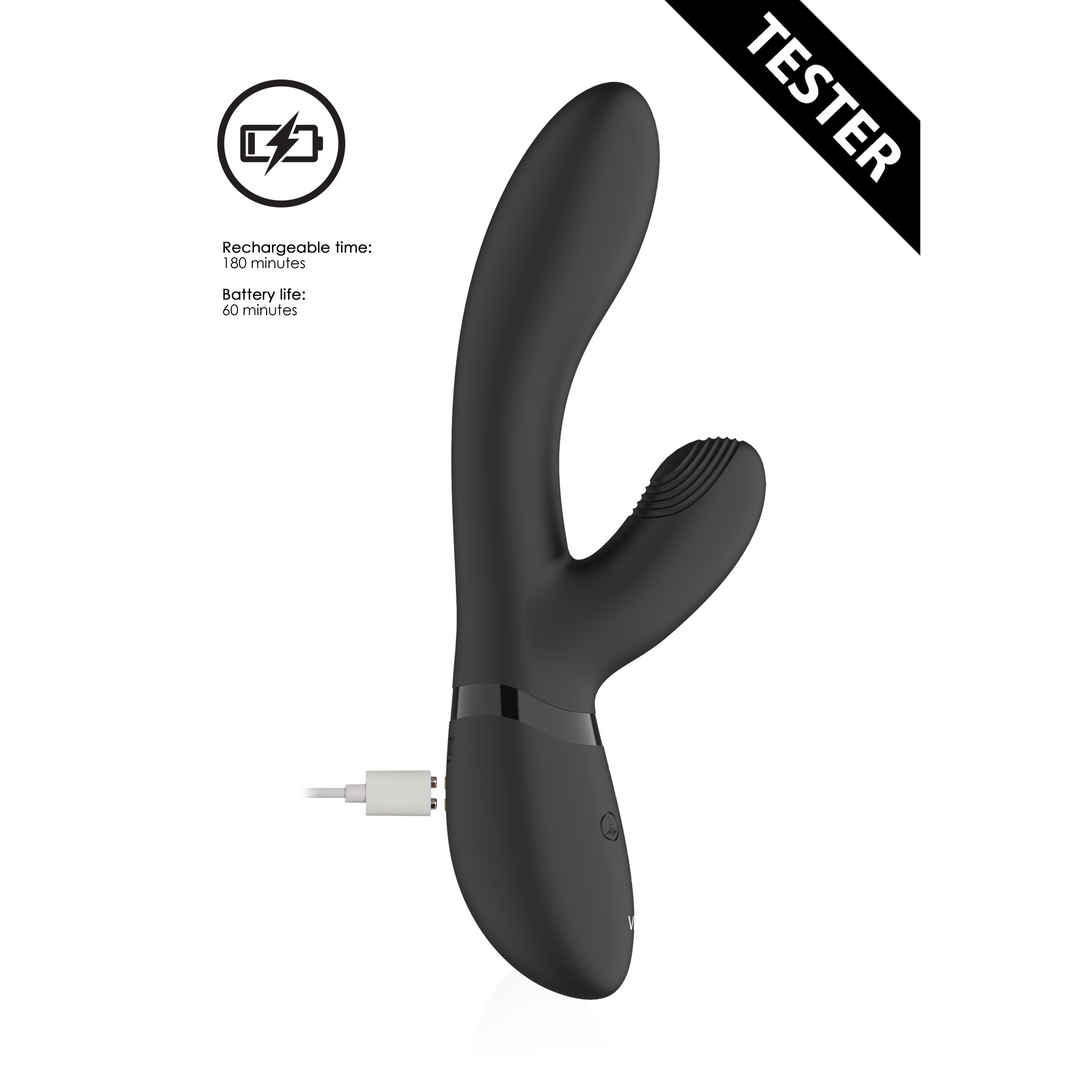 Kyra - Pulse Clitoral Rabbit - Black - Tester