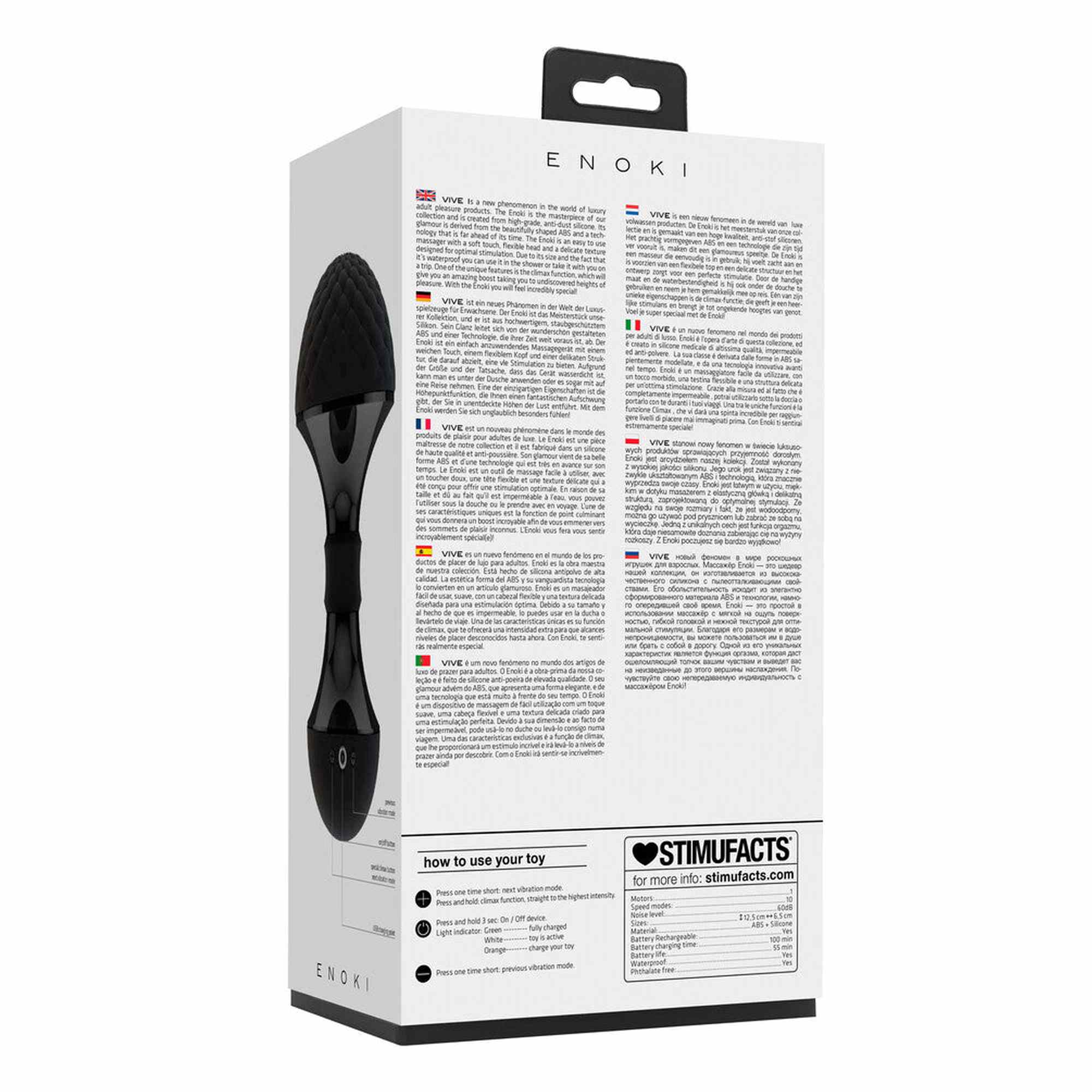 Enoki - Bendable Massager - Black