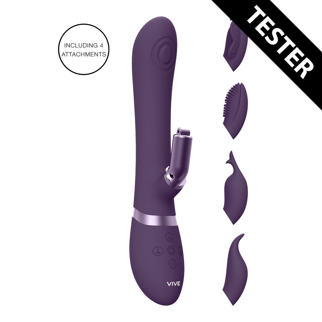 Etsu - Pulse Wave G-Spot Rabbit  Clitoral Stimulator - Purple - Tester