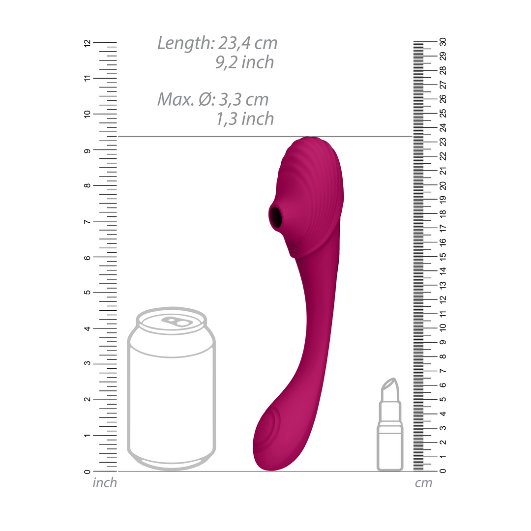 Mirai - Double-Ended Pulse Wave Air Wave Bendable Vibrator