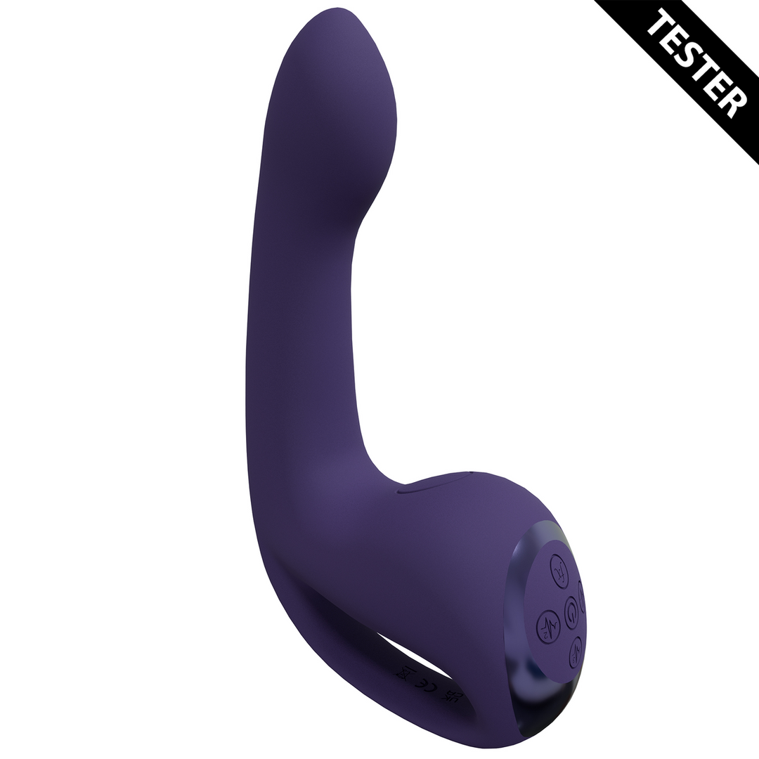 Riko - Triple Motor Thumper with Advanced Finger Motion Pulse Wave Stimulator - Purple - Tester