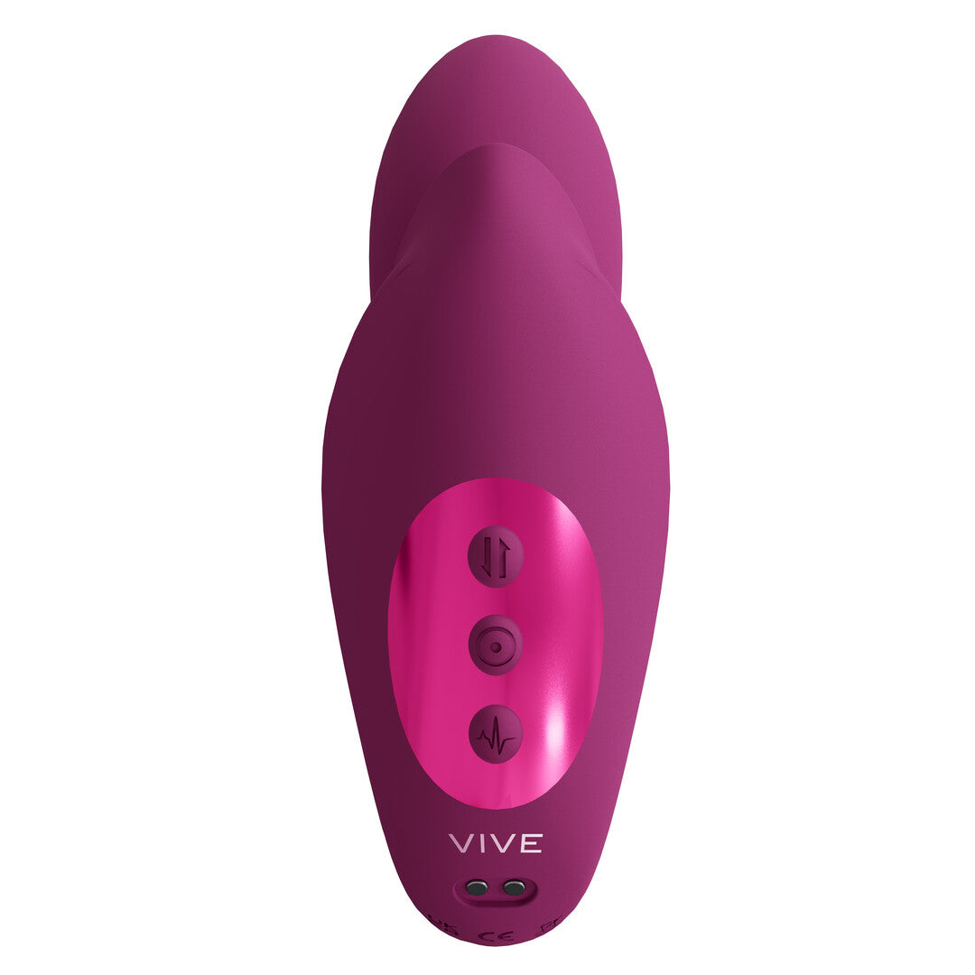 Yuki - Vibrateur Point G Double Moteur avec Perles Massantes - Rose