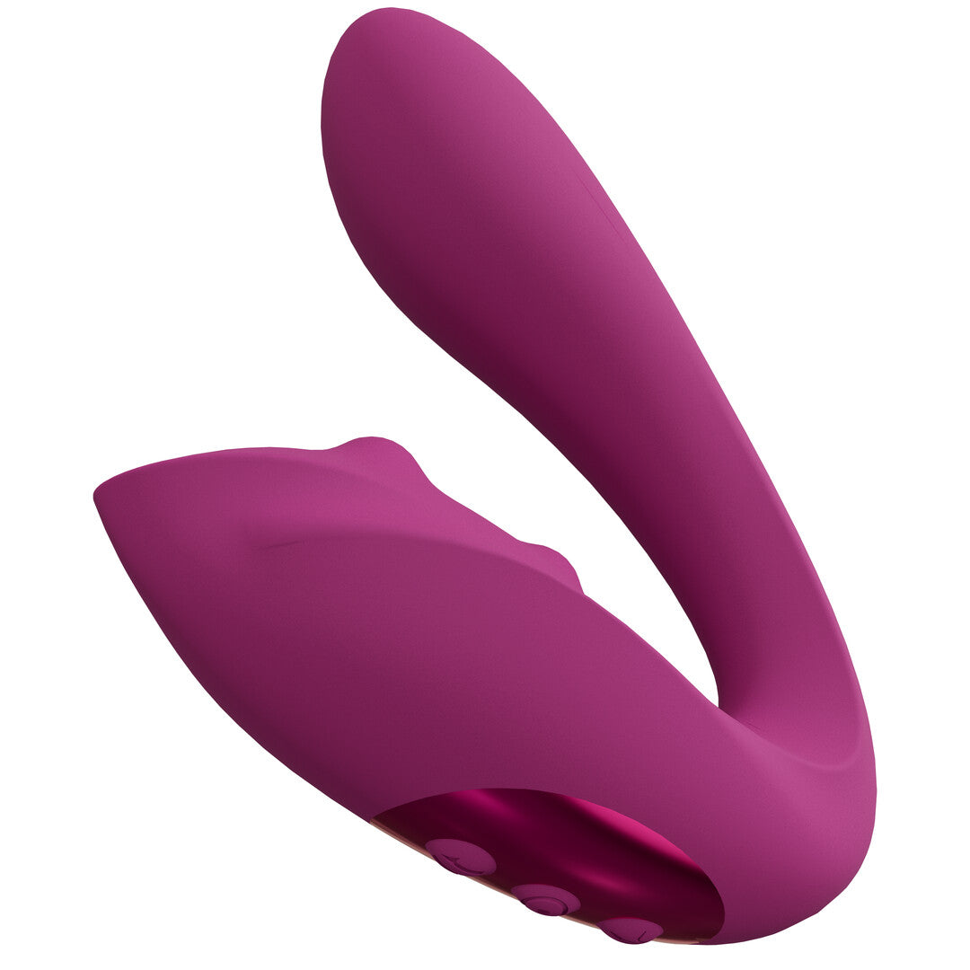 Yuki - Vibrateur Point G Double Moteur avec Perles Massantes - Rose