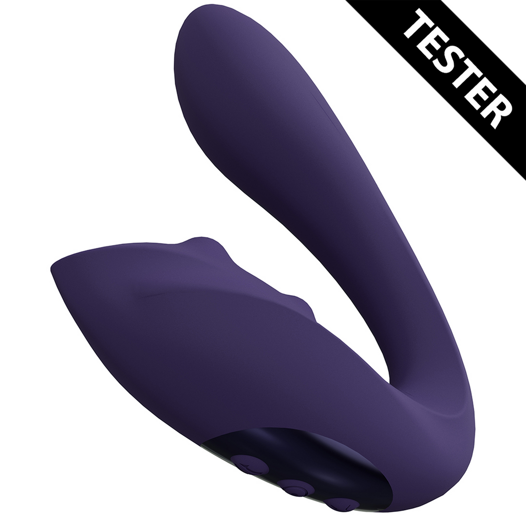 Yuki - Dual Motor G-Spot Vibrator with Massaging Beads - Purple - Tester