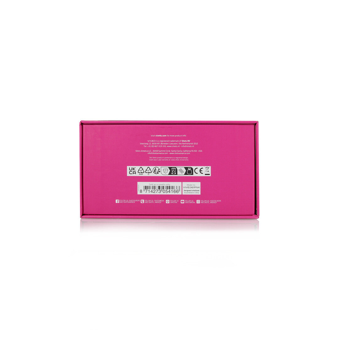 Gén - Triple Vibrateur G-Spot avec Ondes Pulsées et Poils Vibrants - Rose