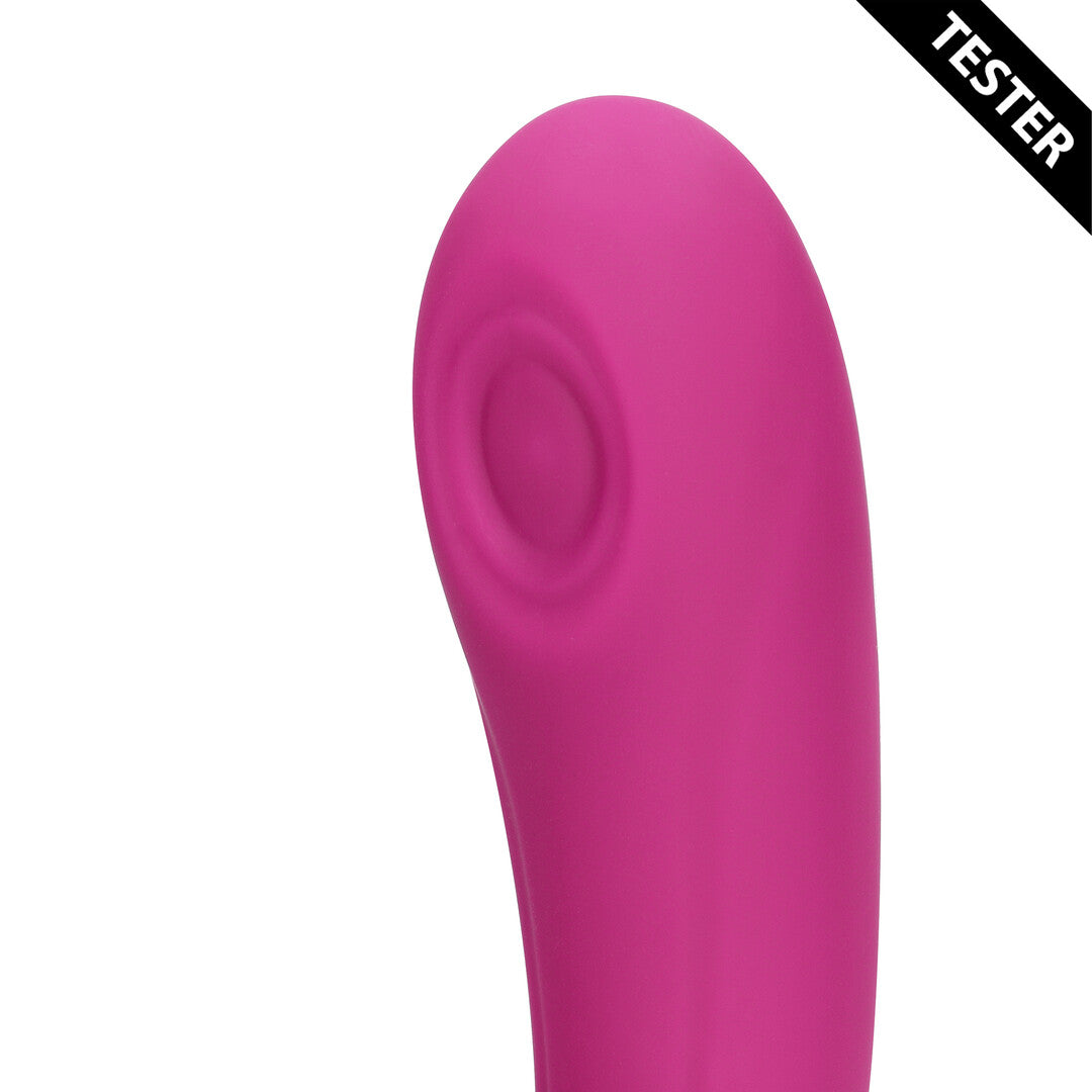 Gen - Triple Motor G-Spot Vibrator with Pulse Wave and Vibrating Bristles - Pink - Tester
