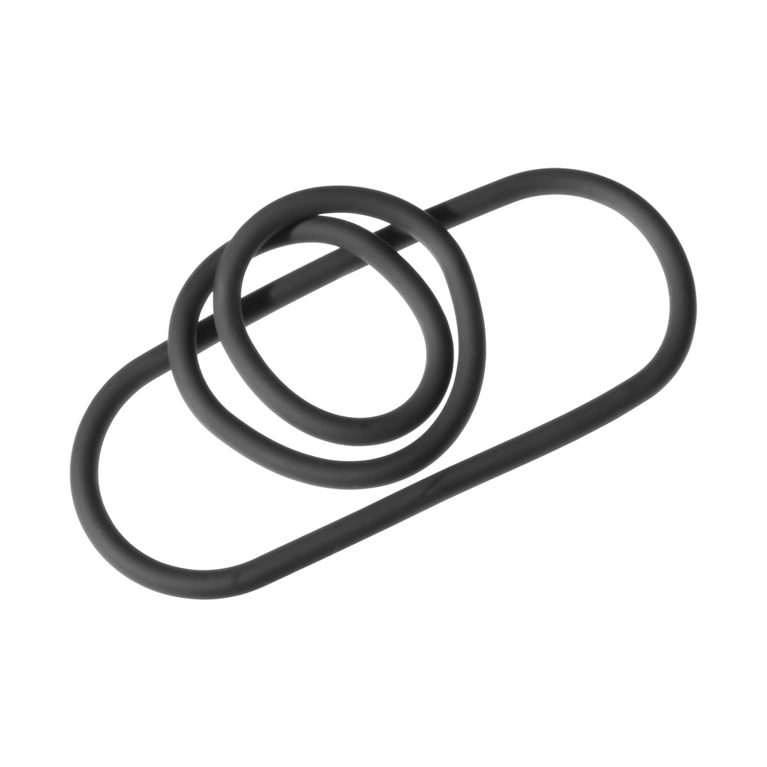 Anneau gaine slim en silicone - Cockring / Attache de testicules - 9 / 22 cm