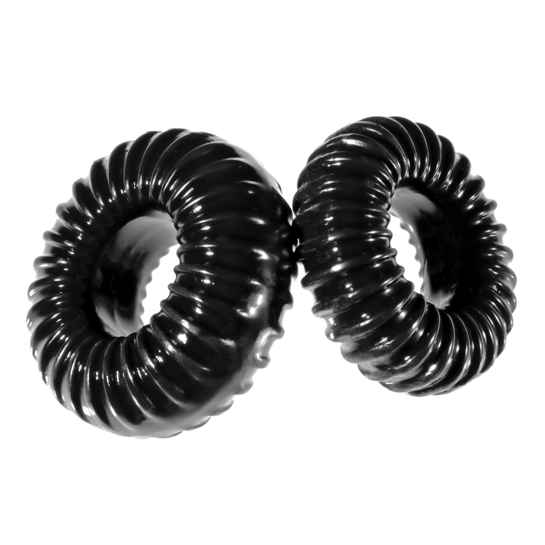 PF Blend Premium Stretch Ribbed Ring Slim - Ensemble de cockrings