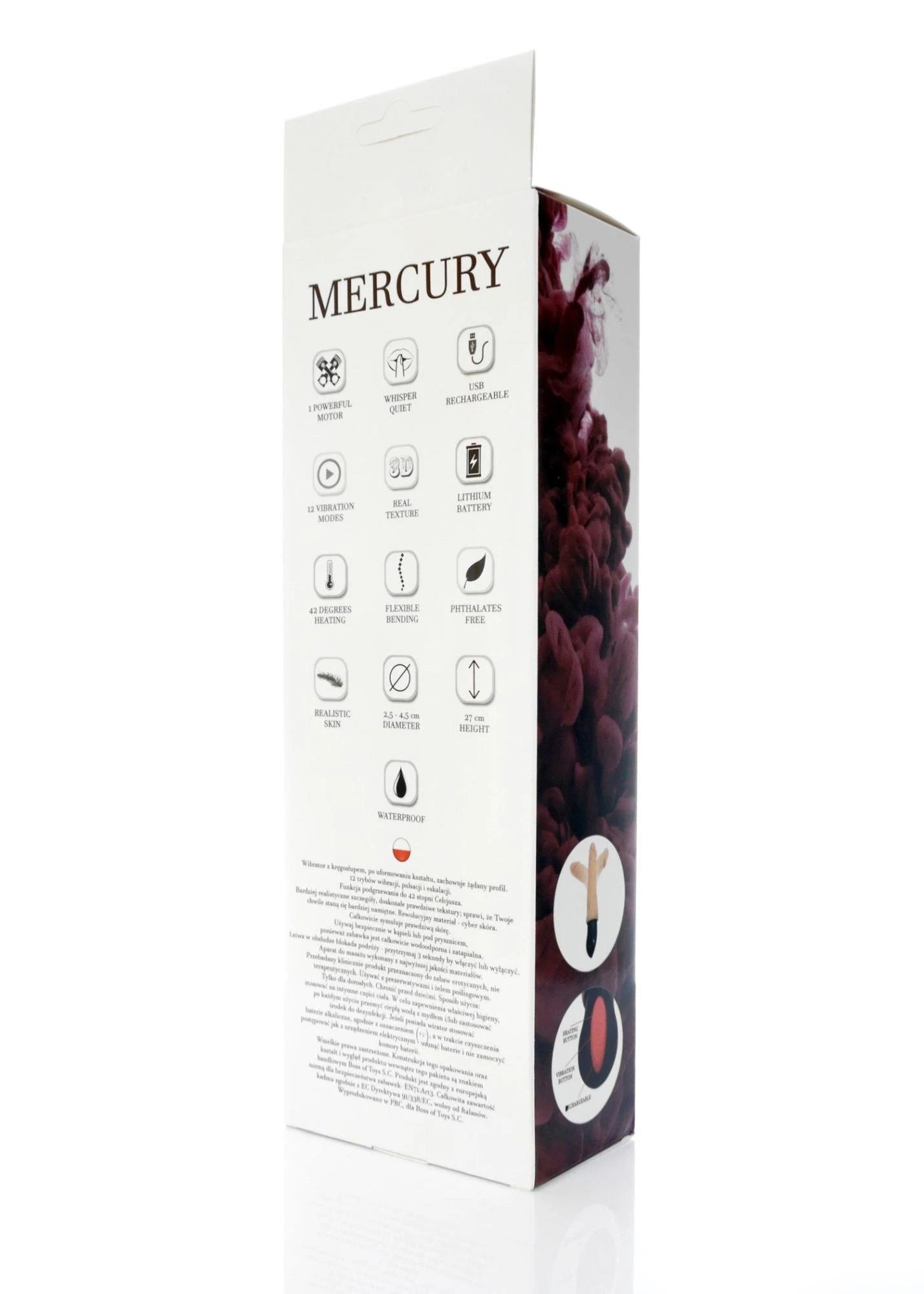 Vibrator-MERCURY-USB-12function, bendable vibrator