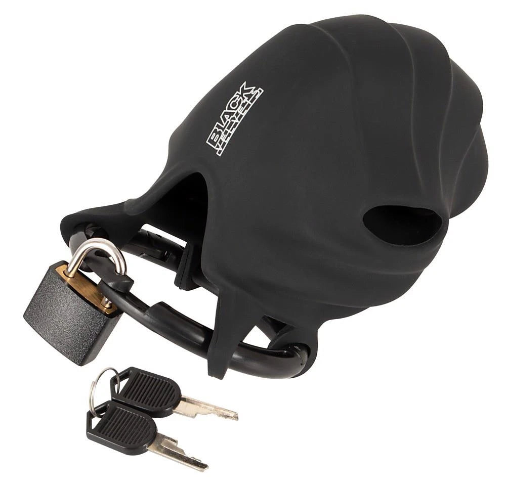Black velvet Cock & Ball cage