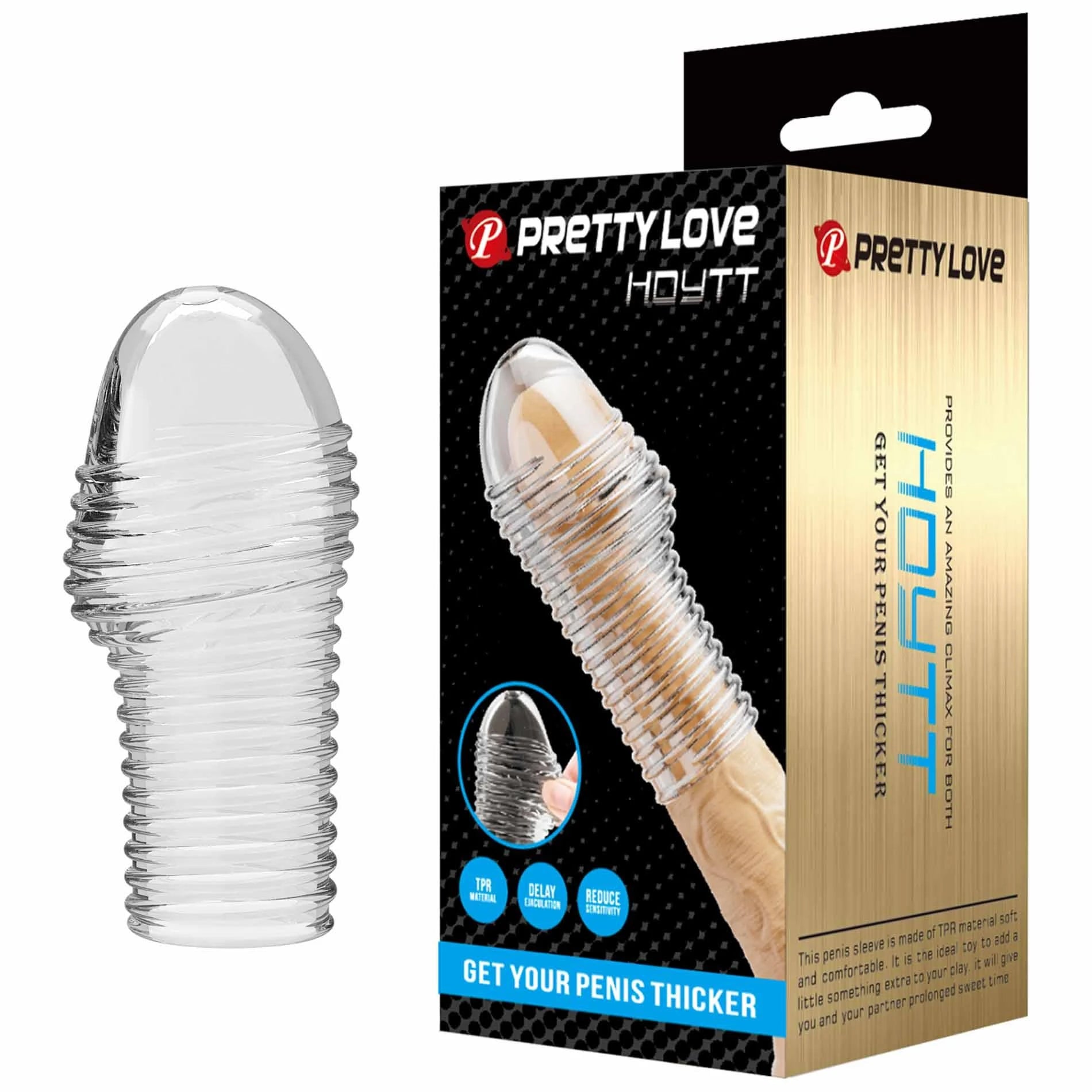 Pretty Love Penis Sleeve – Hoytt (Transparent)