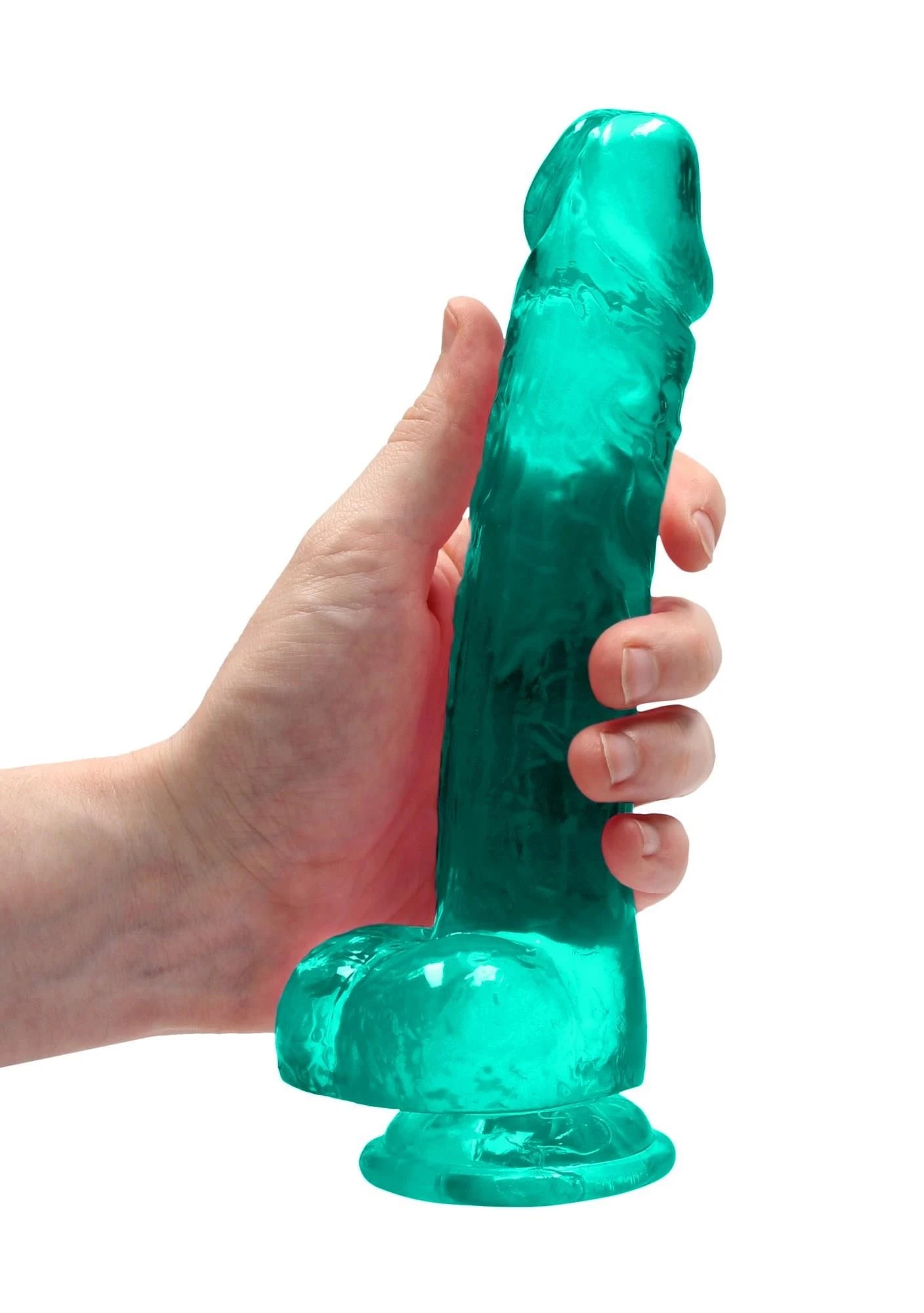 Gode réaliste avec testicules - 8"/21 cm