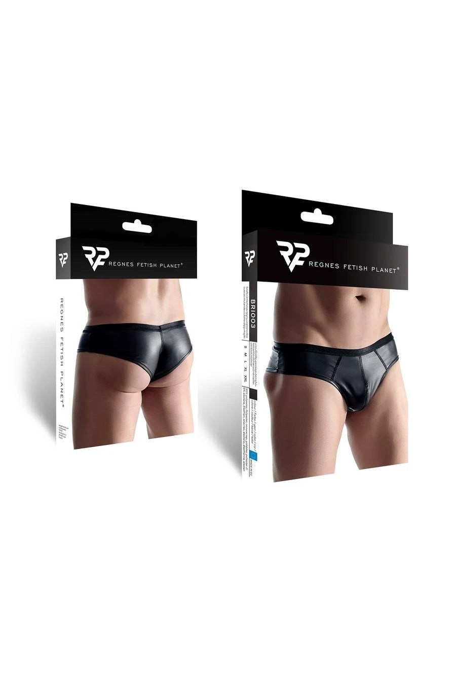 Slip brésilien effet mouillé pour hommes, taille XXL