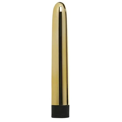 Vibrator-6"""""""Sensuous Smooth Vibrator Gold Minx