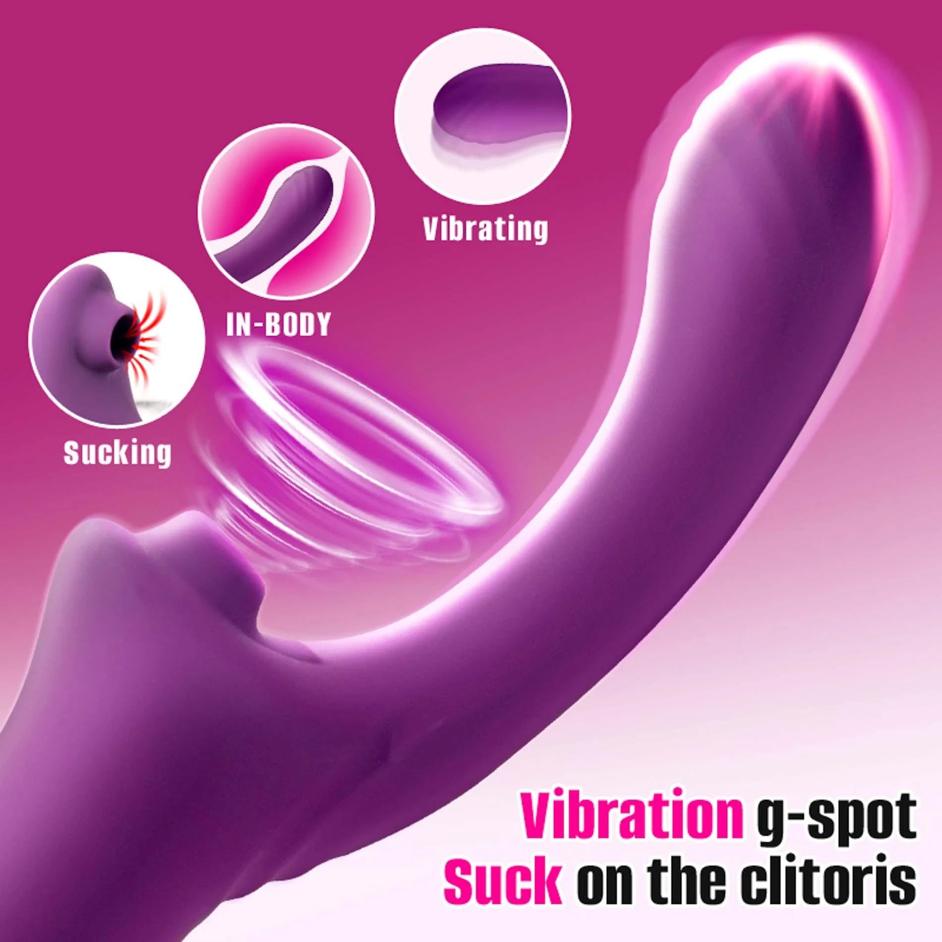 Vibromasseur point G Suking Rouge