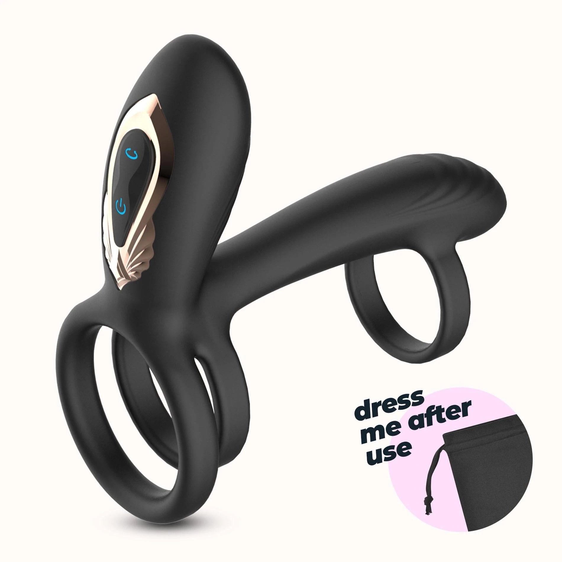 Tornado - Rotating Penis Armour - Black