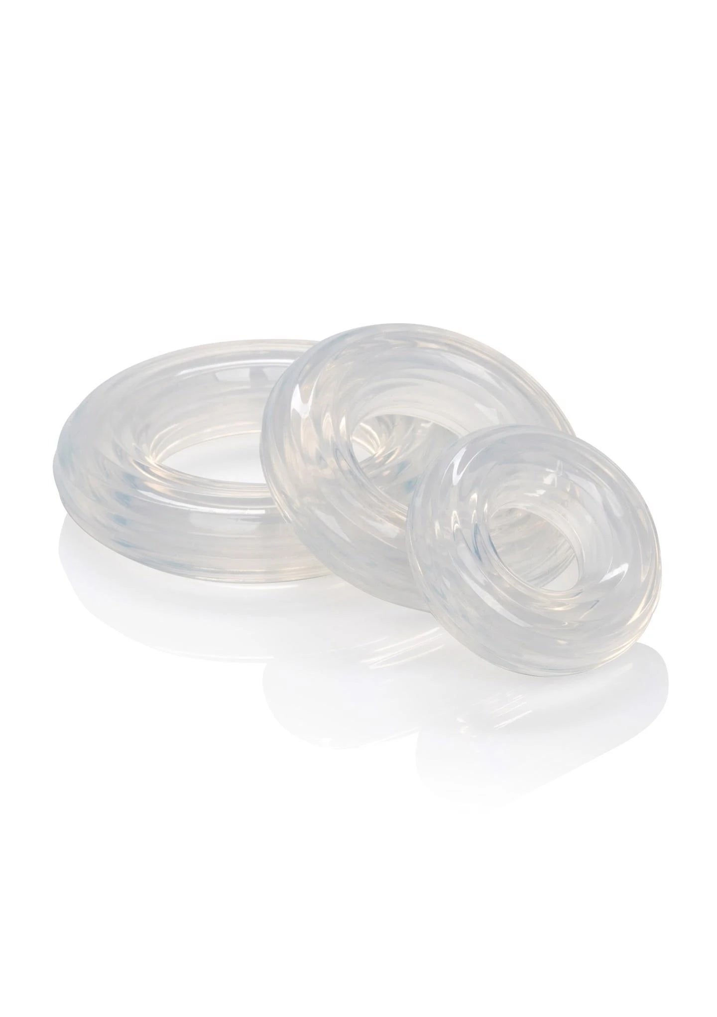 Lot de bagues en silicone transparent de qualité supérieure