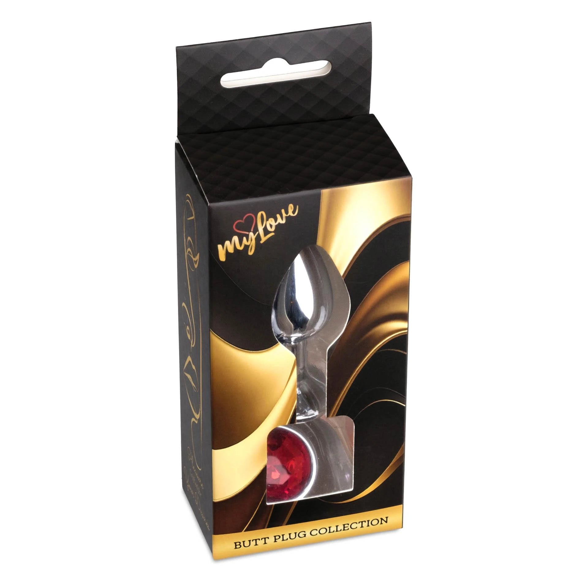 MyLove Toys - Jewellery Silver PLUG- Red