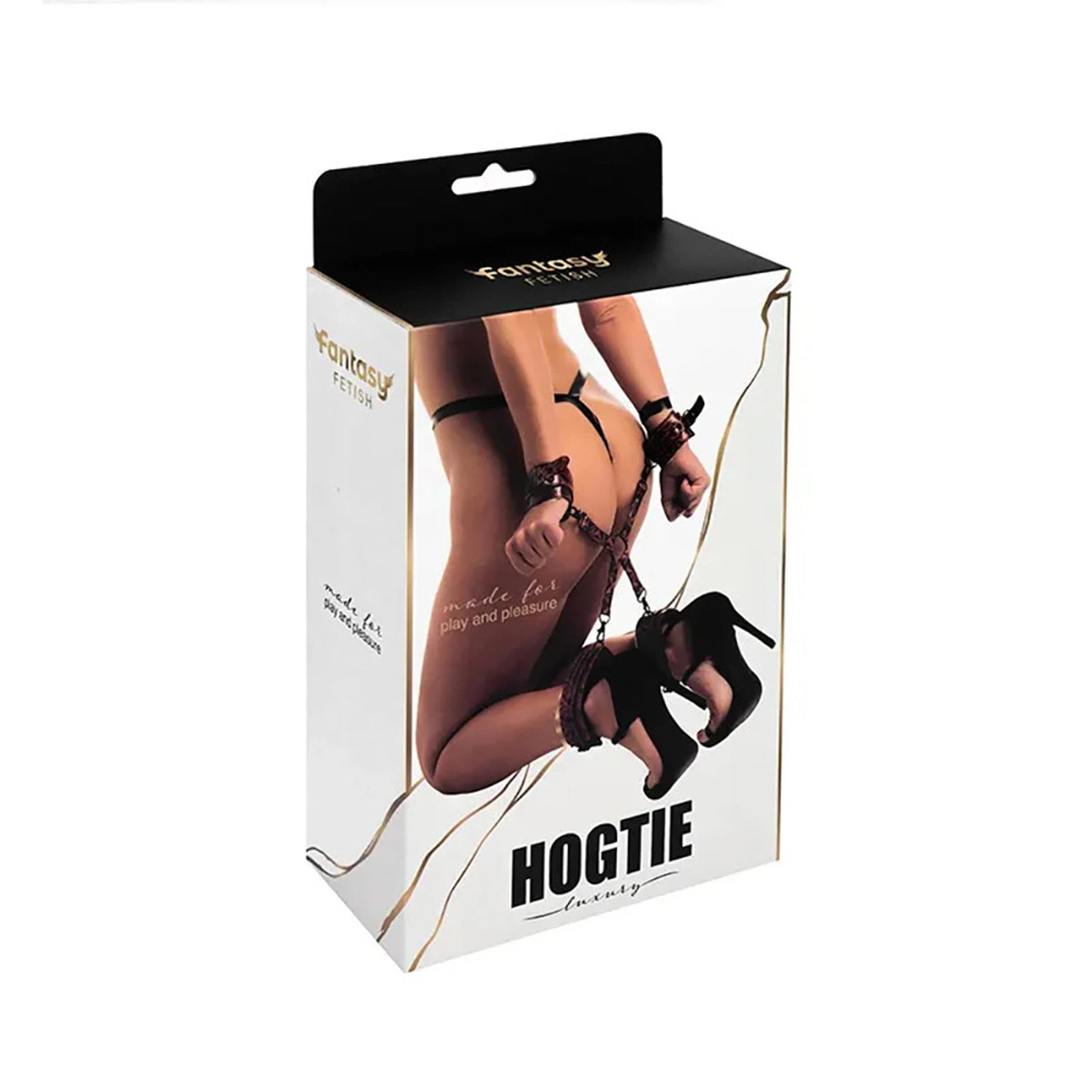 Luxury hogtie with wrist and ankle cuffs
