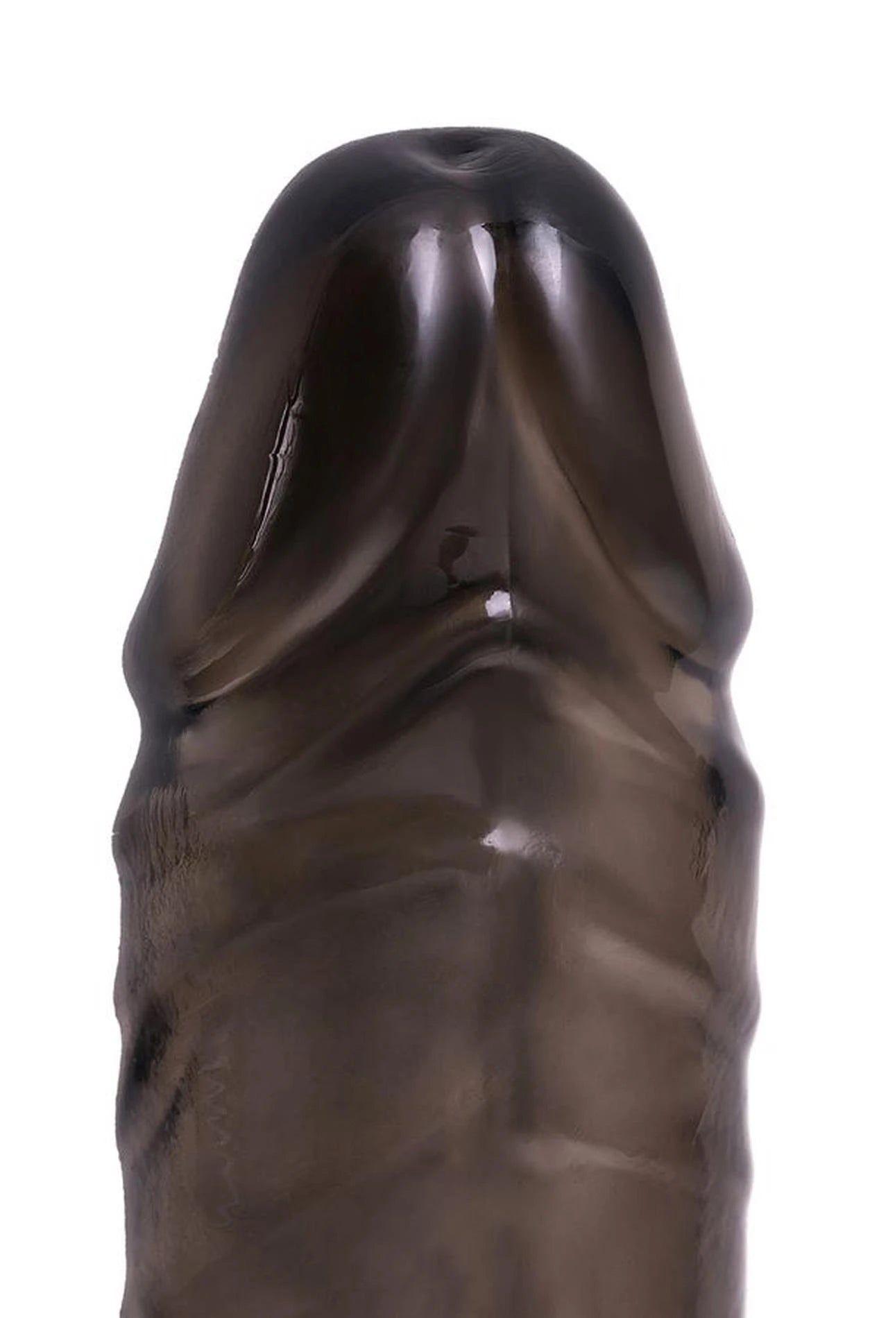 ToyFa XLover, Penis sleeve, for enlargement, TPE, transparent black, 15.5 cm