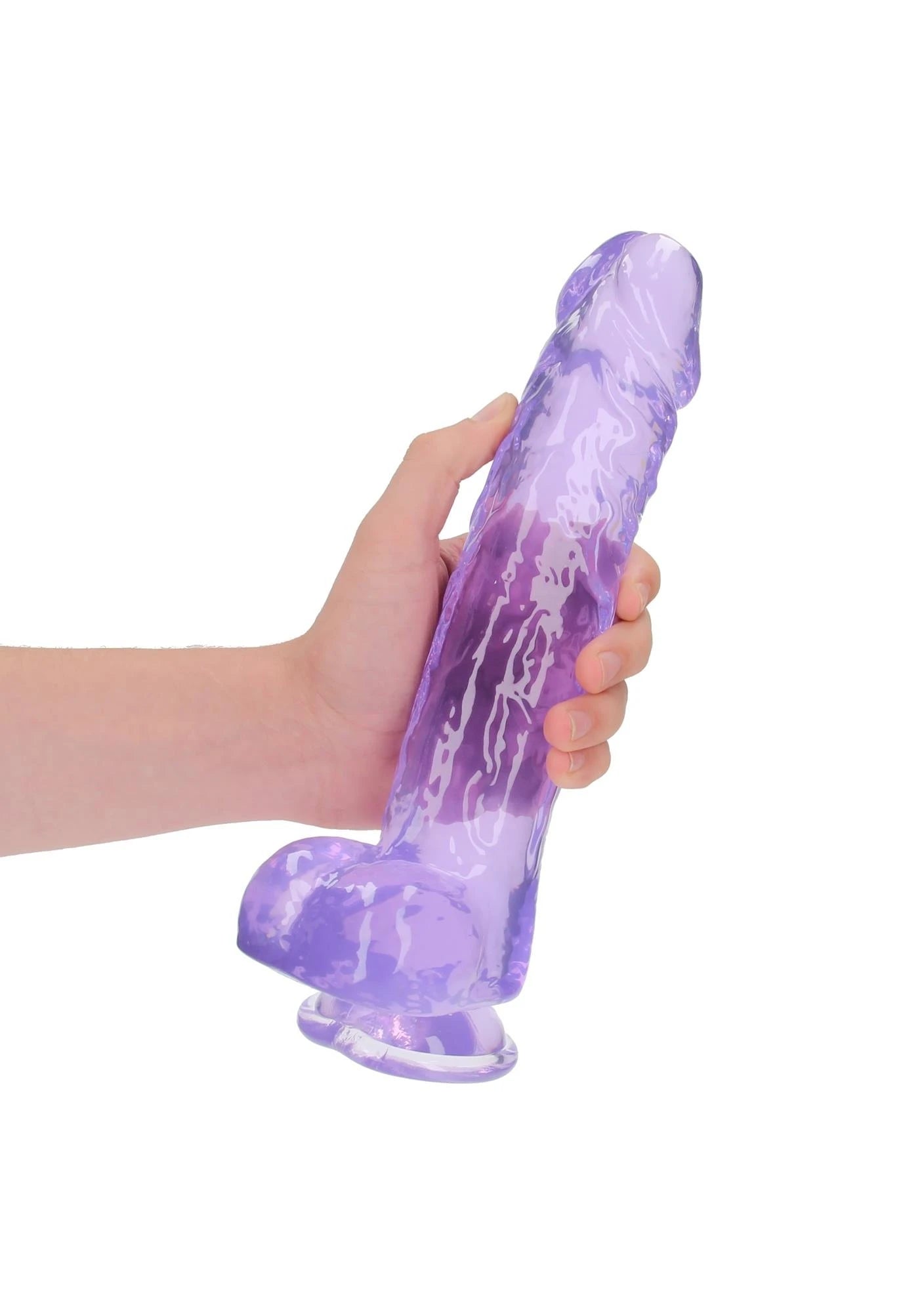 Gode réaliste avec testicules - 10"/ 25,4 cm