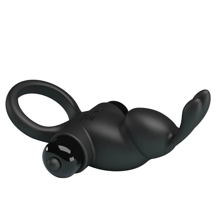 PRETTY LOVE - ANNEAU VIBRANT PÉNIS I Noir