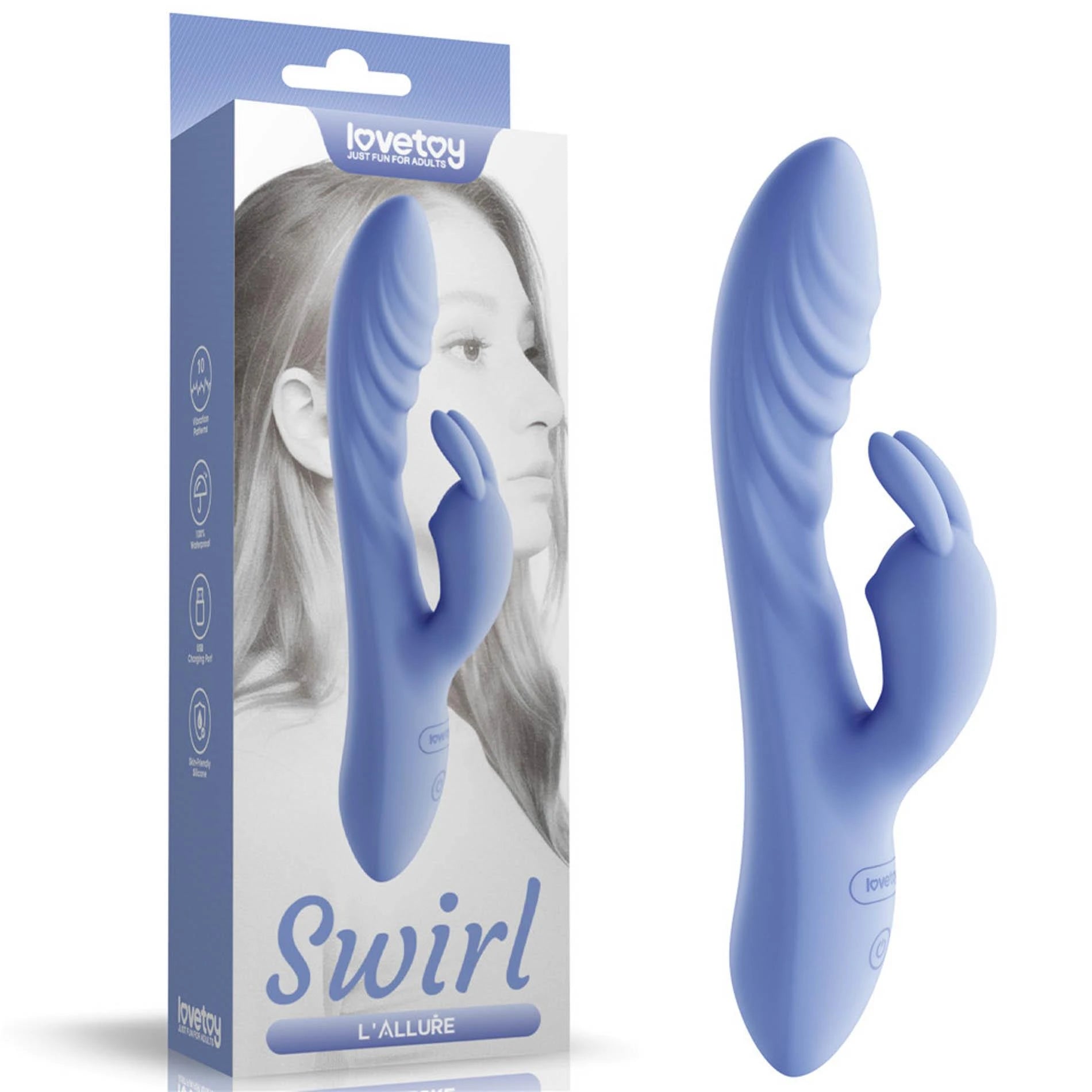 Le vibromasseur rechargeable Allure Swirl