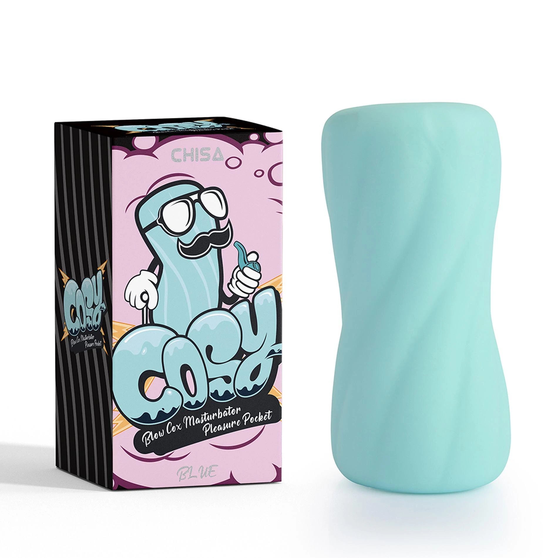 Blow Cox Masturbateur Pleasure Pocket-Bleu