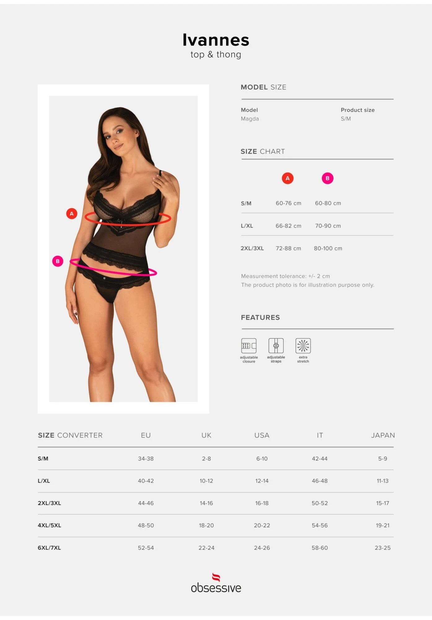 Ensemble 2 pièces Lingerie Ivannes L/XL