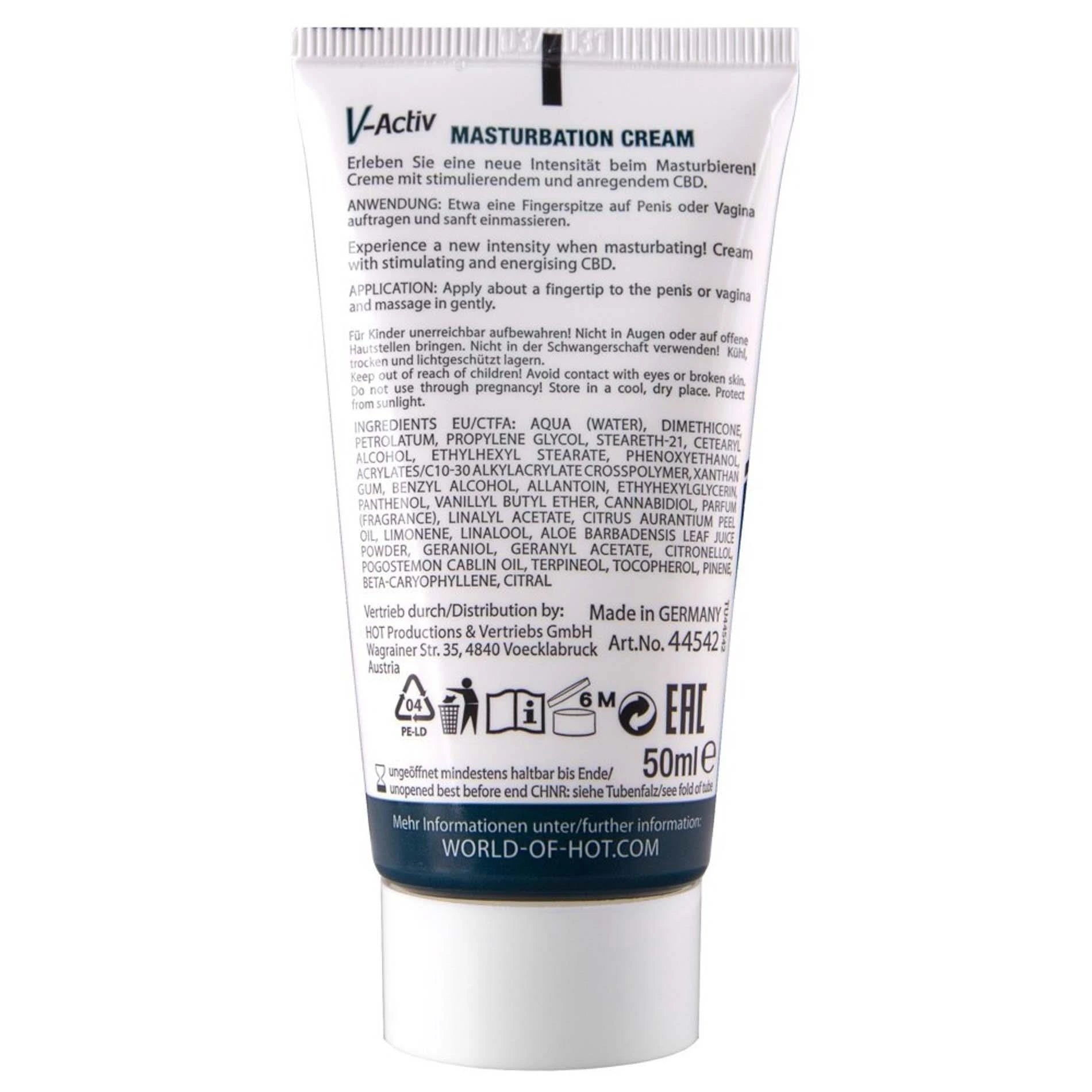 V-Activ Unisex Masturbation Cream
