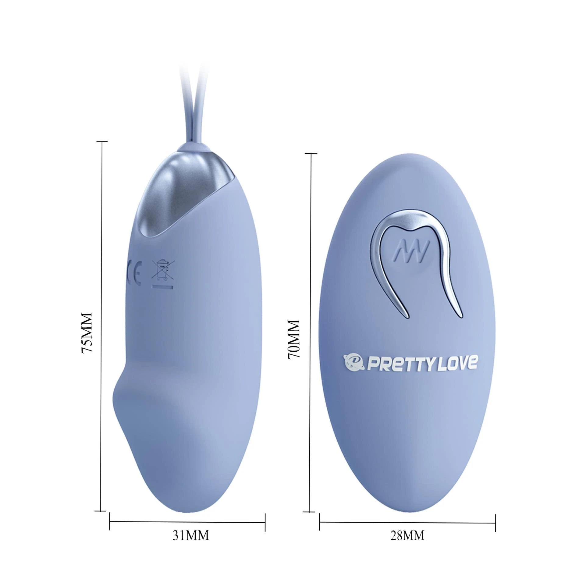 PRETTY LOVE - JULIA Dream chaser 2, bleu, Télécommande sans fil 12 fonctions de vibration