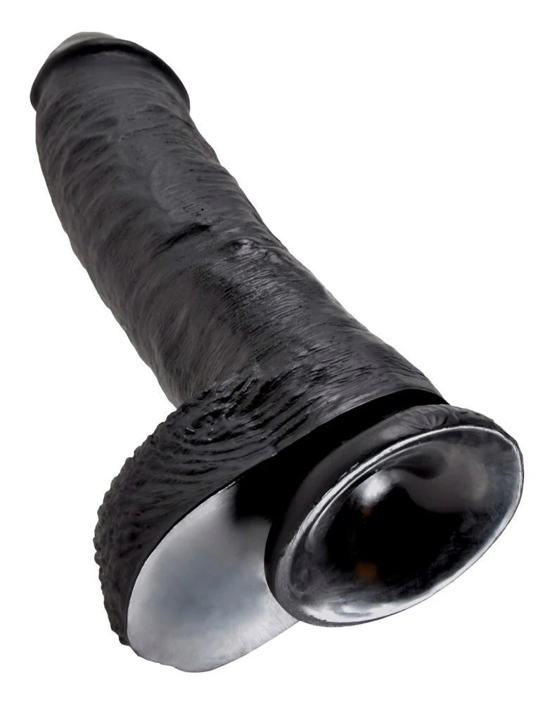 King Cock 10-inch Black Balls