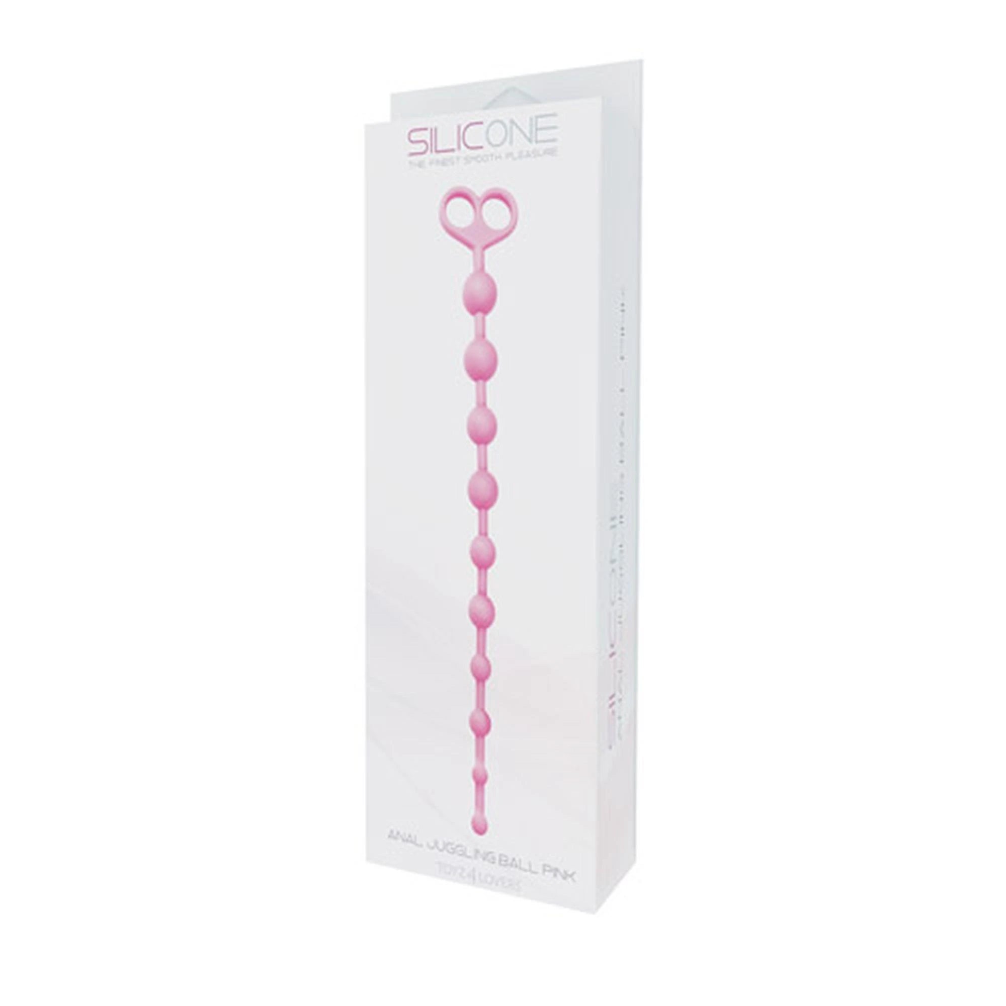 Plug/billes-FAUX PÉNIS ANALE ANAL JUGGLING BALL SILICONE ROSE