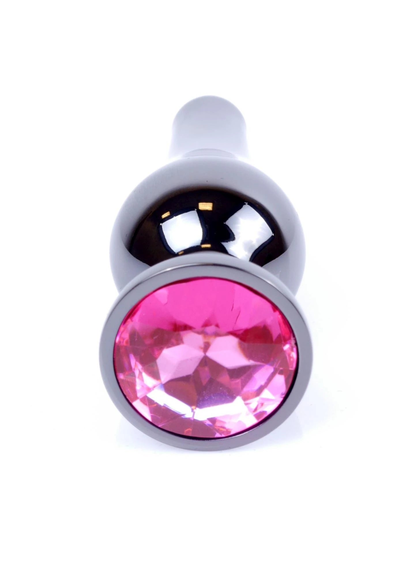 MyLove Toys - Bijoux BUTT PLUG Argent foncé - Rose