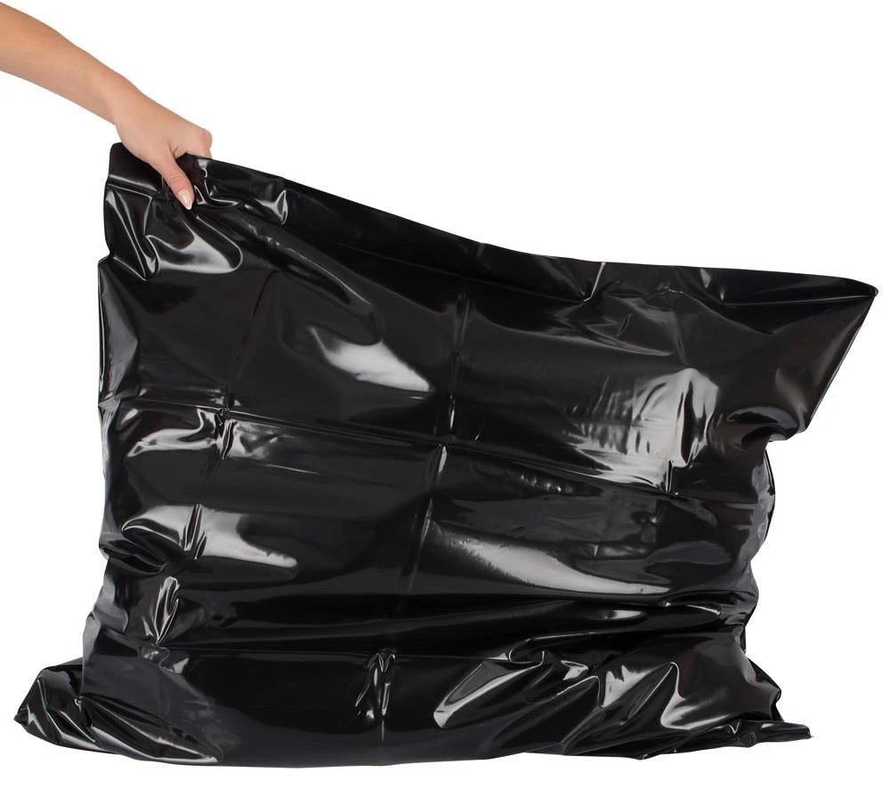 Taie d'oreiller vinyle noir