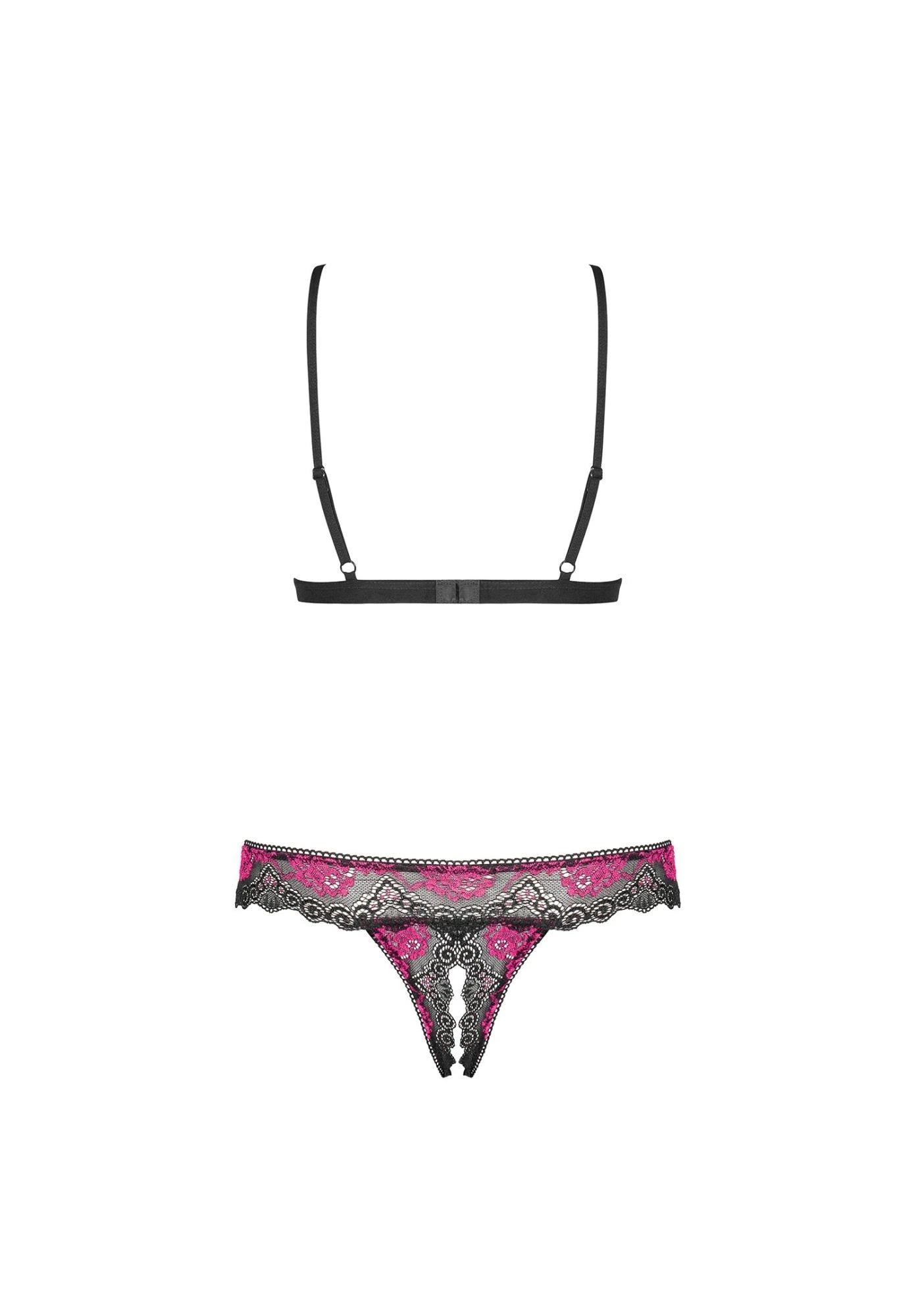 Tulia 2-piece open black set XS/S