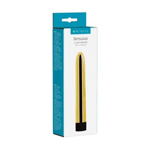 Vibrator-6"""""""Sensuous Smooth Vibrator Gold Minx