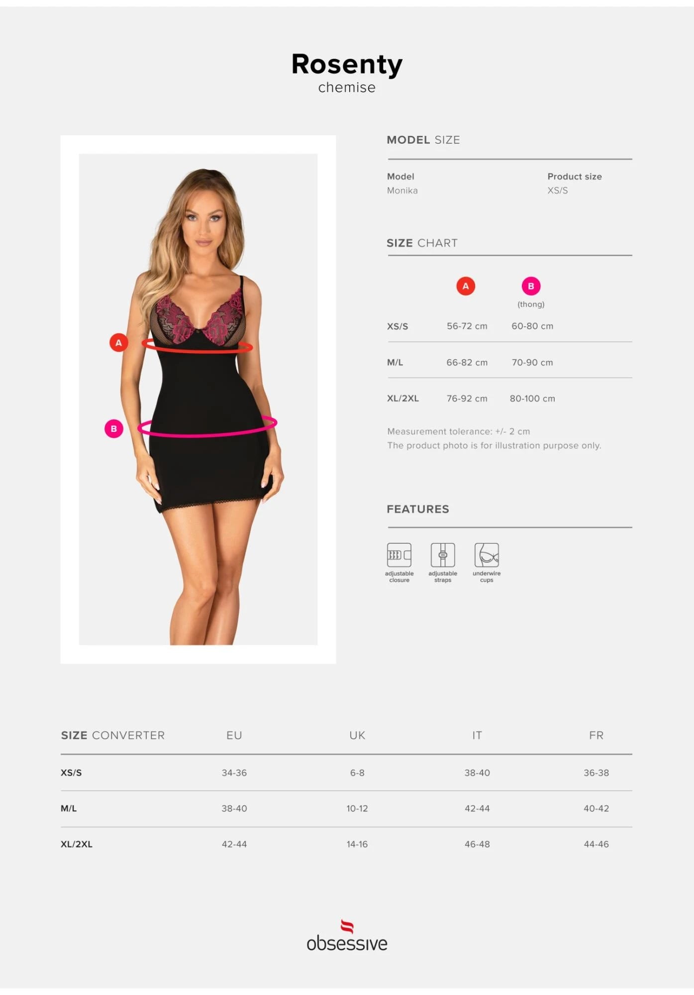 Ensemble T-shirt et string Rosenty XS/S