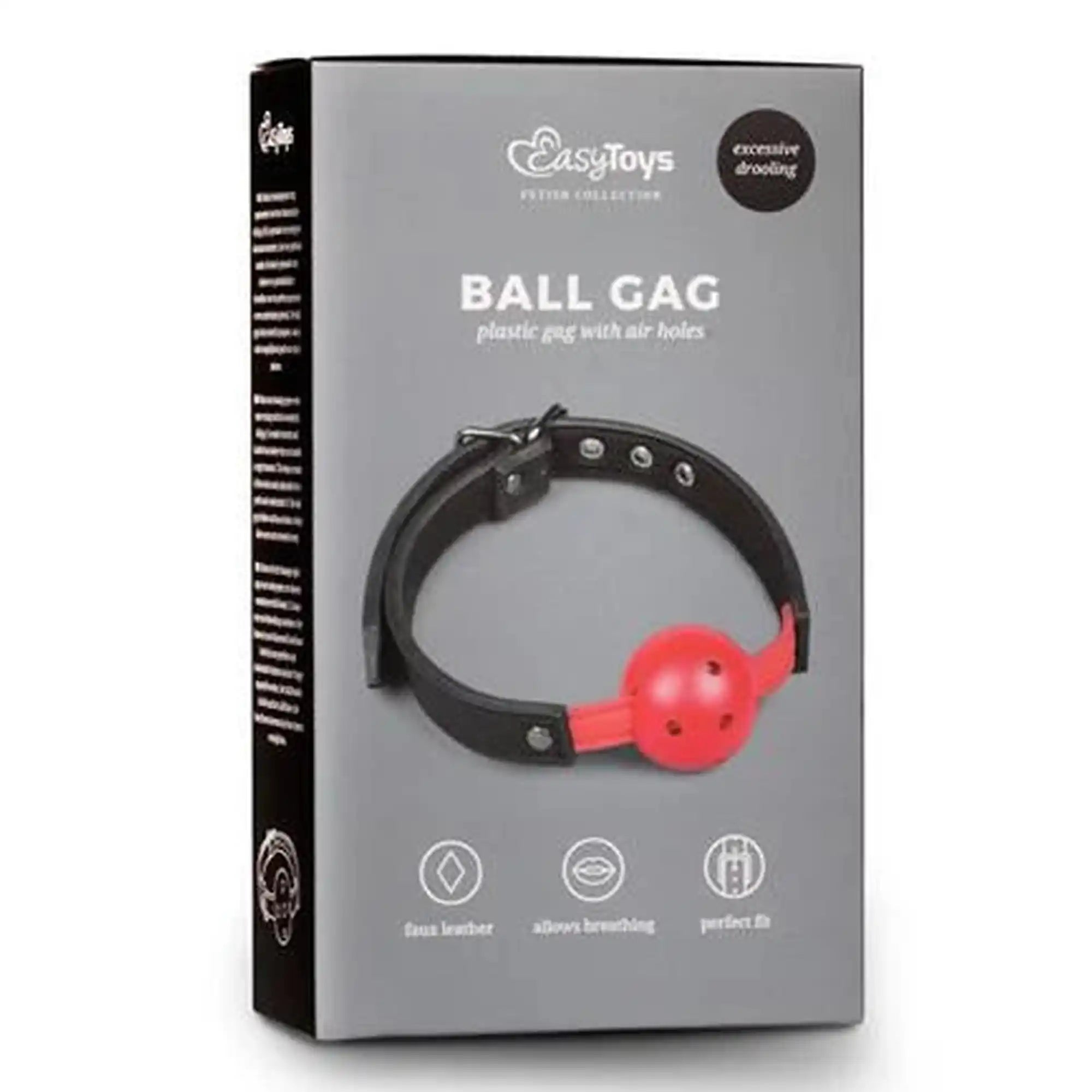 Knebel-Ball Gag With PVC Ball - Red