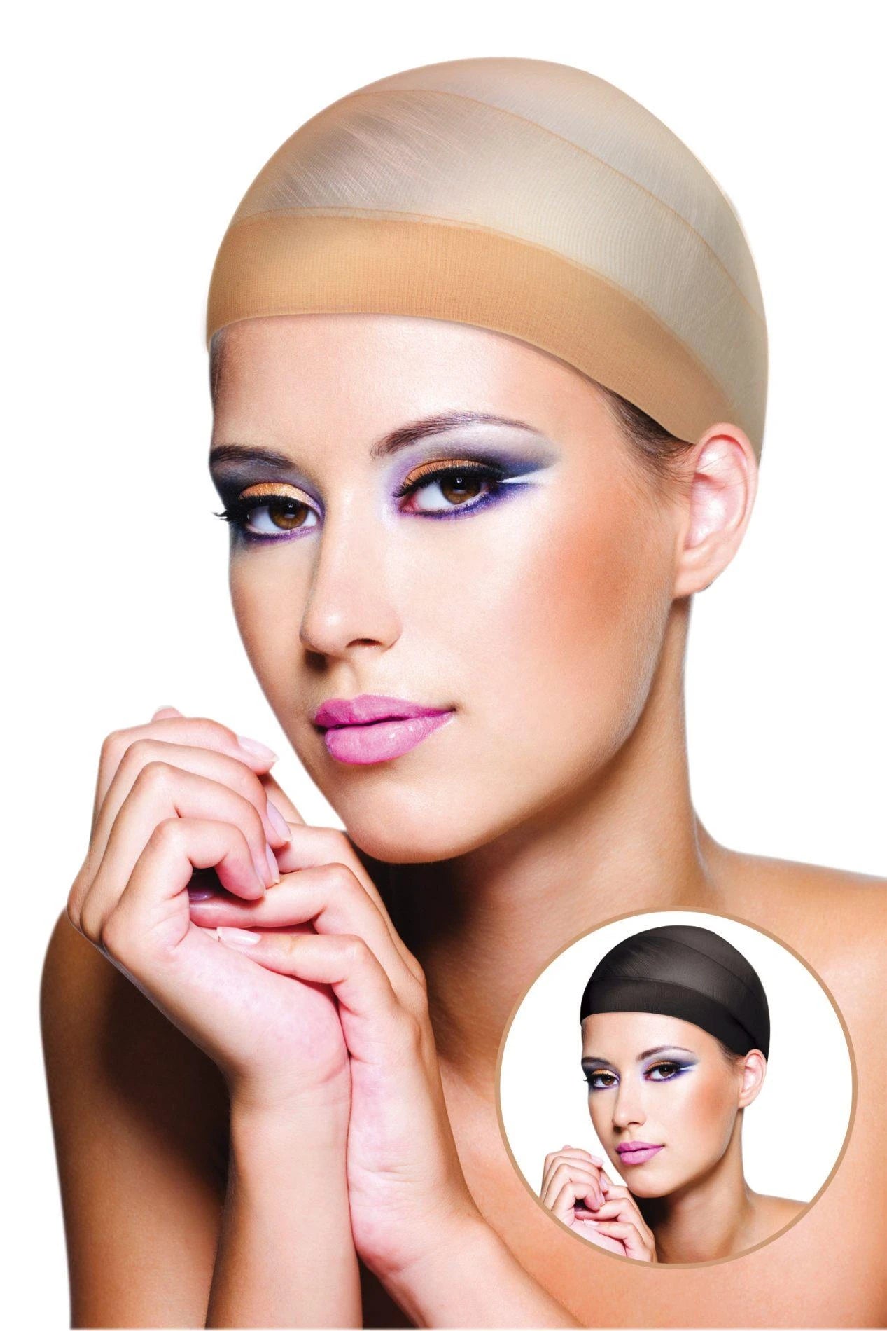 WIG CAPS 2 HAIR NETS UNDER WIGS