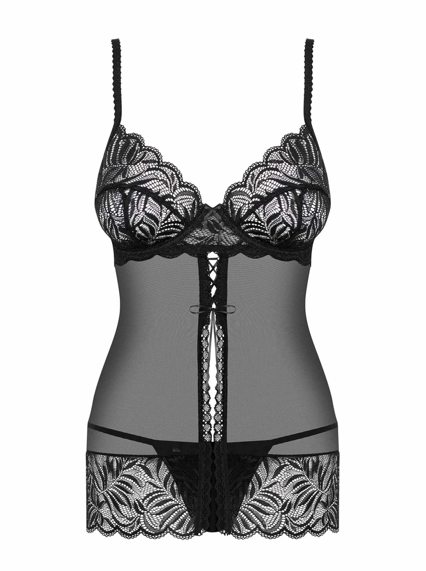 Nuisette + string Bielizna-Contica L/XL