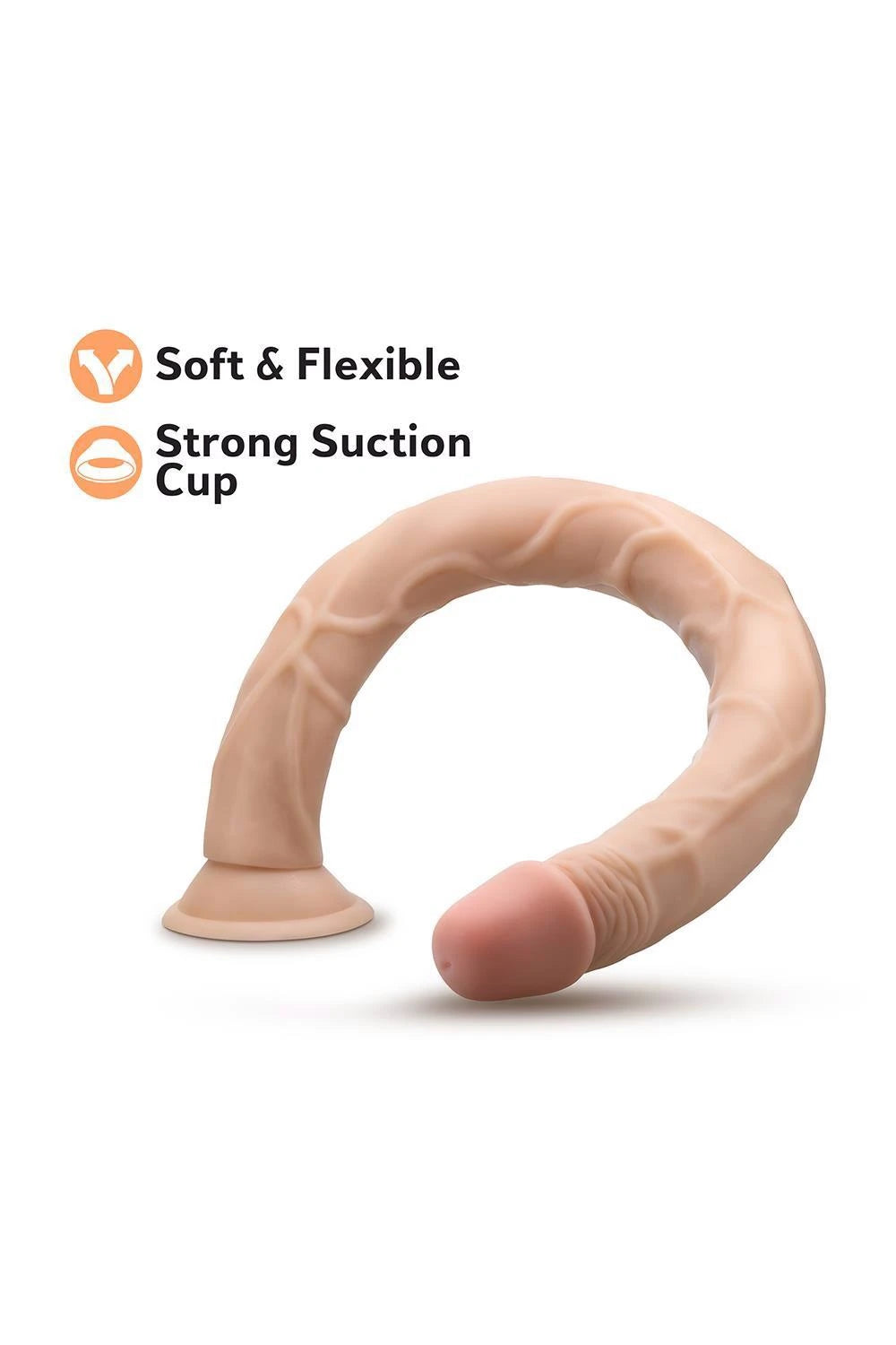 DR. SKIN 19 INCH DILDO BEIGE
