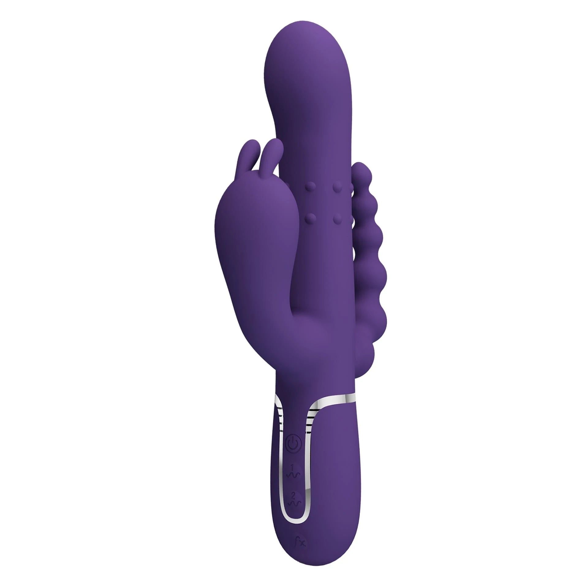 PRETTY LOVE - Cammy Violet Foncé, Douceur Scintillante, 7 fonctions de pulsation 7 fonctions de vibration 4 fonctions de roulement
